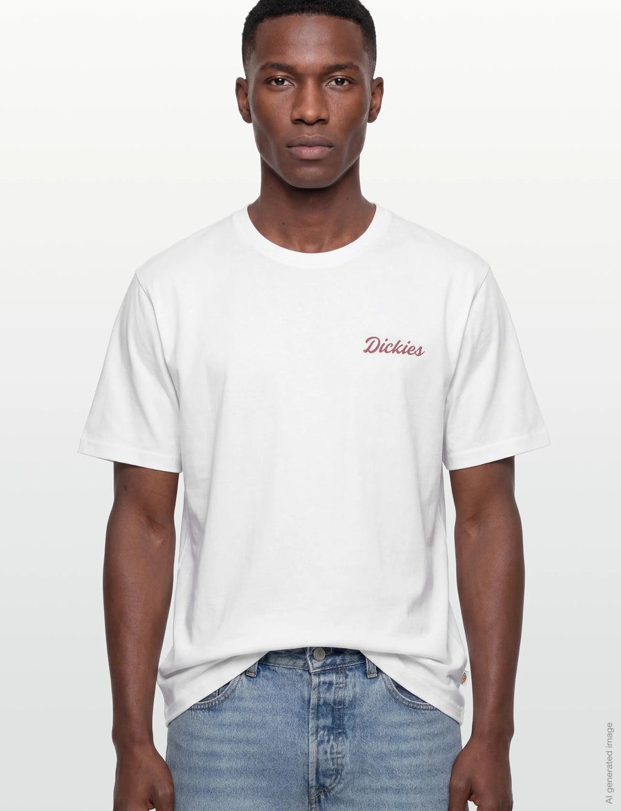 Dickies - WELLSVILLE SS TEE - kortermede t-skjorter - white - 3