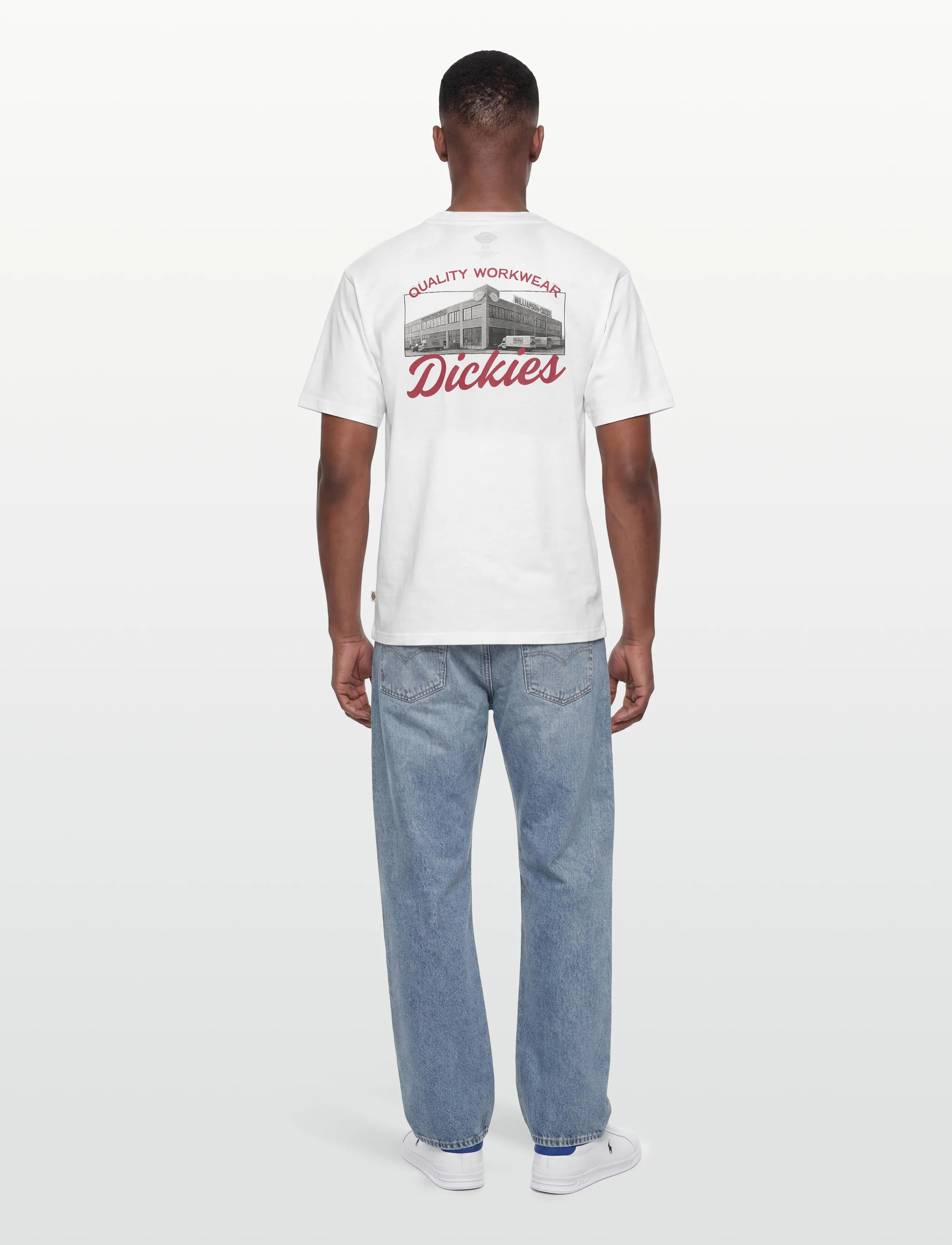 Dickies - WELLSVILLE SS TEE - kortermede t-skjorter - white - 4