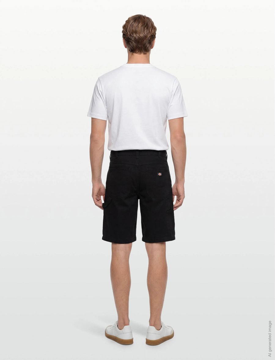 Dickies - CANVAS CARPENTER SHORT - cargo shorts - black - 4