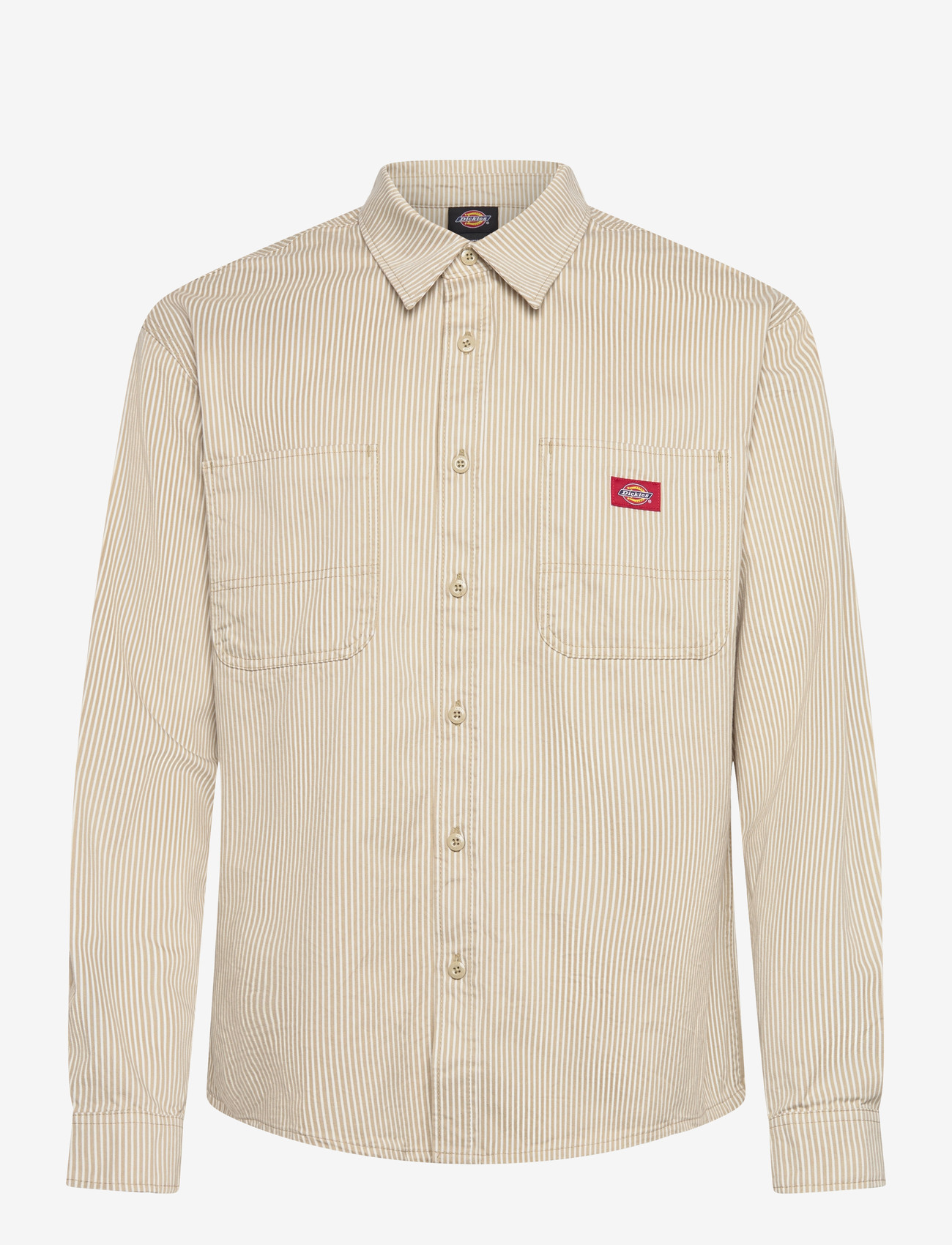 Dickies - HICKORY WORK SHIRT LS - stribede skjorter - eucalyptus - 0