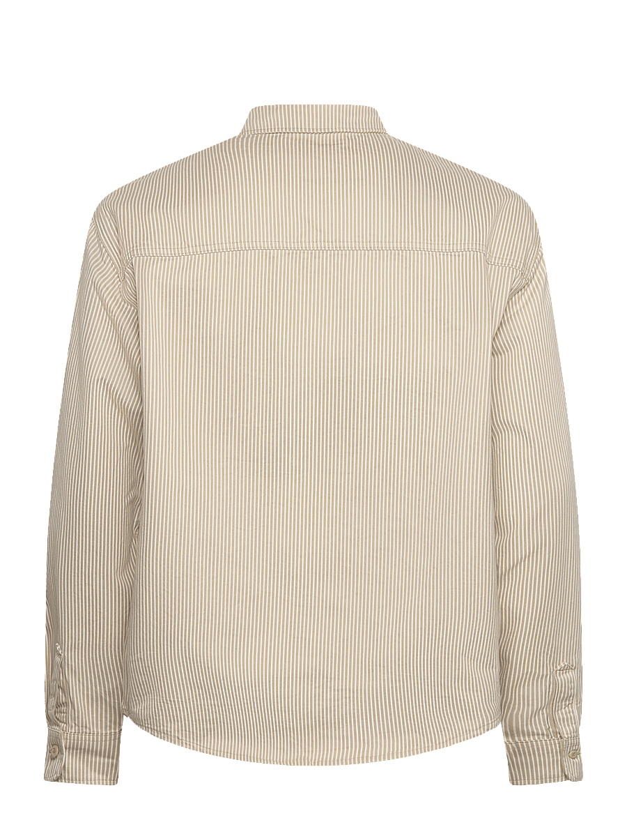 Dickies - HICKORY WORK SHIRT LS - strīpaini krekli - eucalyptus - 1