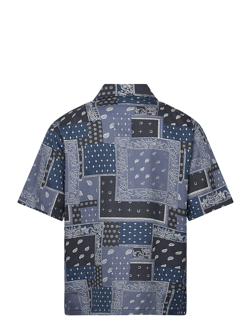 Dickies - GLANDORF SHIRT SS - mønstrede skjorter - dark navy - 1