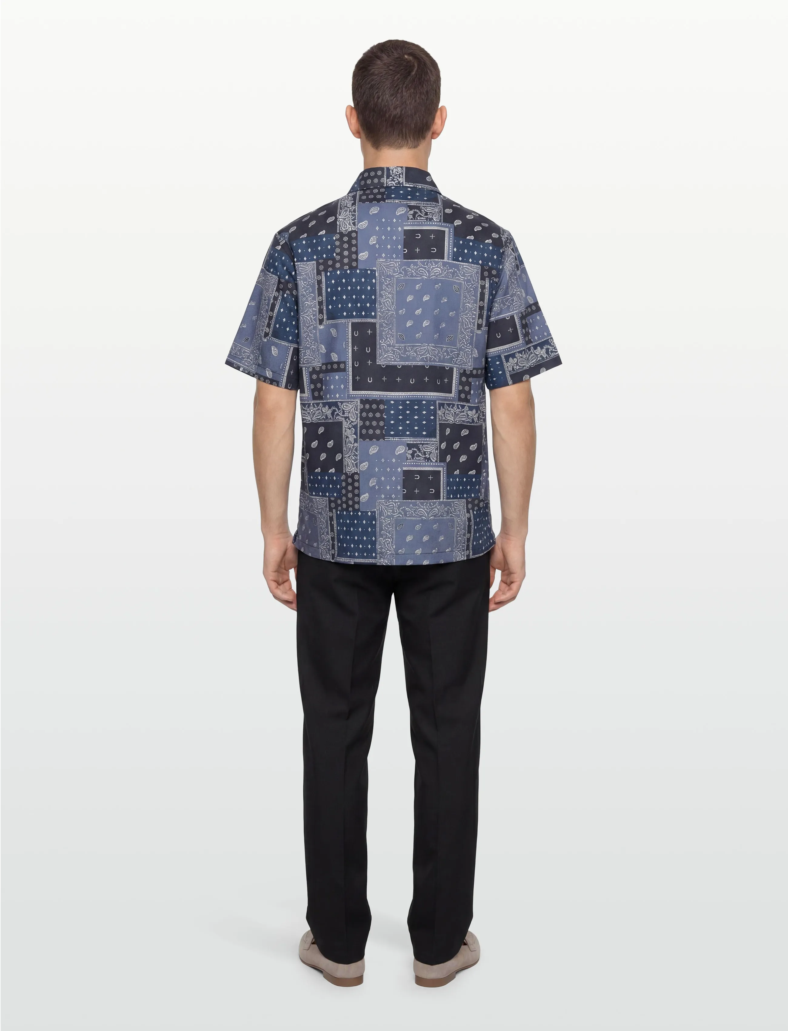 Dickies - GLANDORF SHIRT SS - hemden mit muster - dark navy - 4