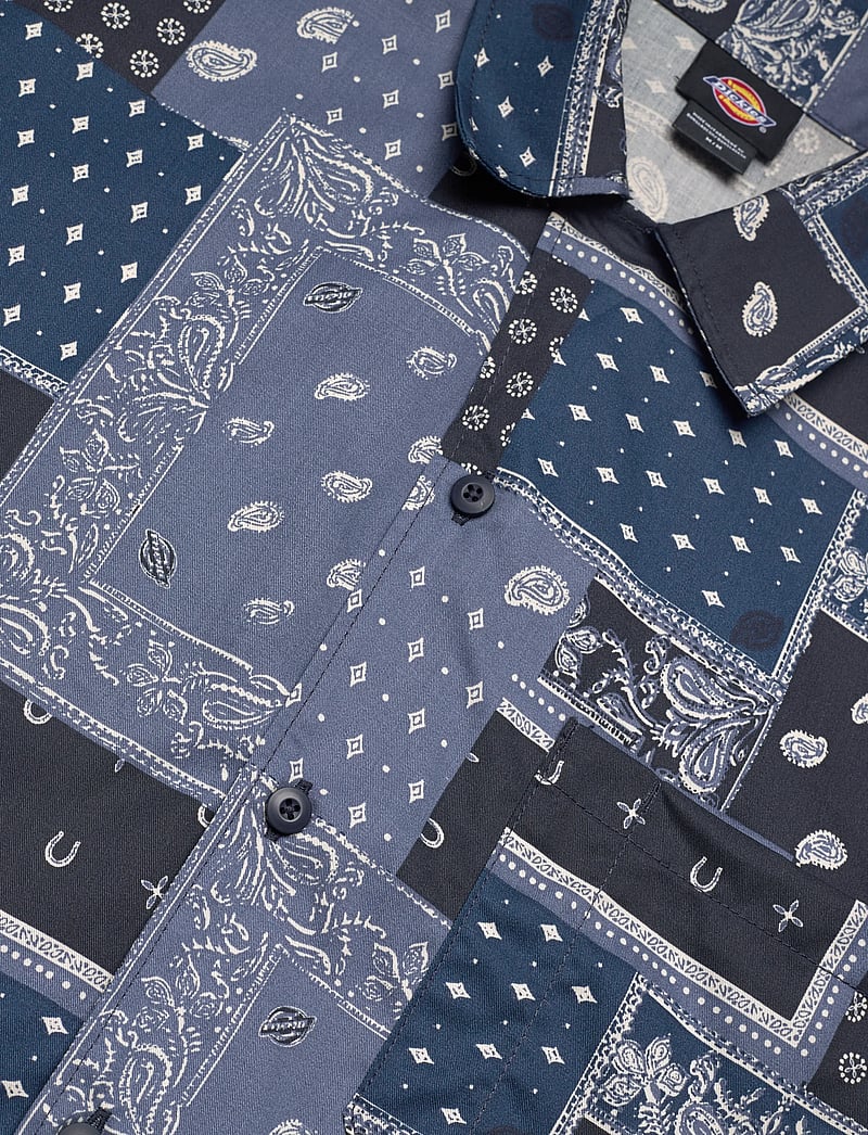 Dickies - GLANDORF SHIRT SS - mønstrede skjorter - dark navy - 3