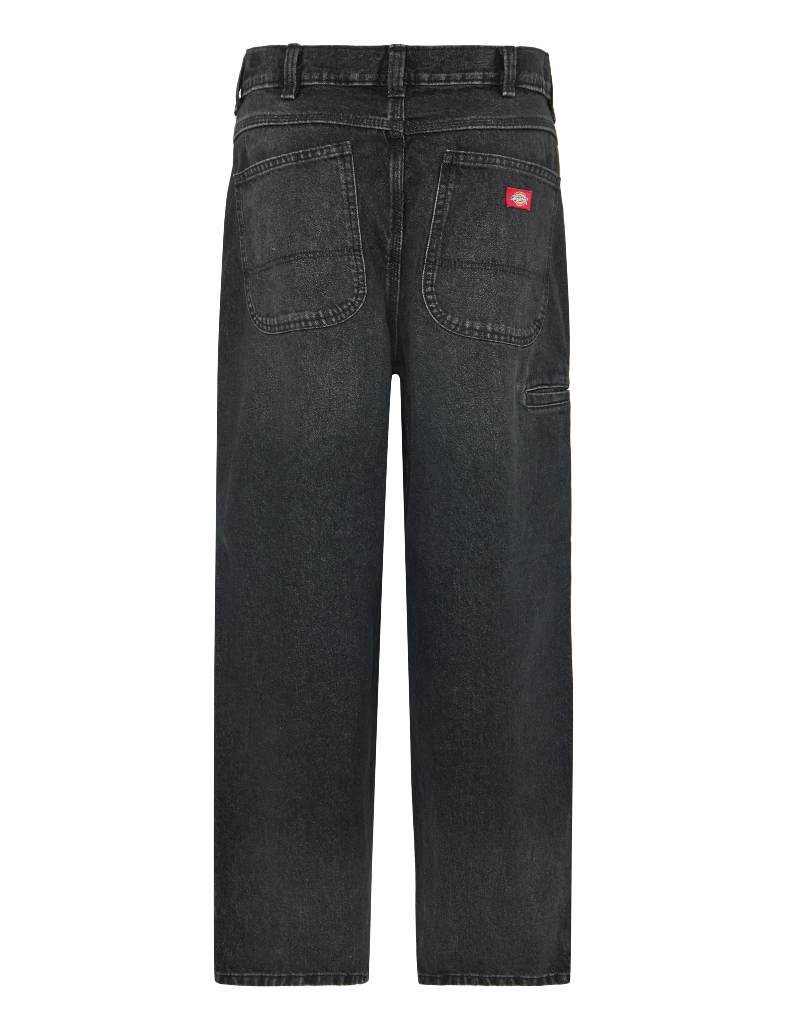 Dickies - 958 BAGGY TAPERED WORK JEANS - tapered jeans - black wash faded - 1