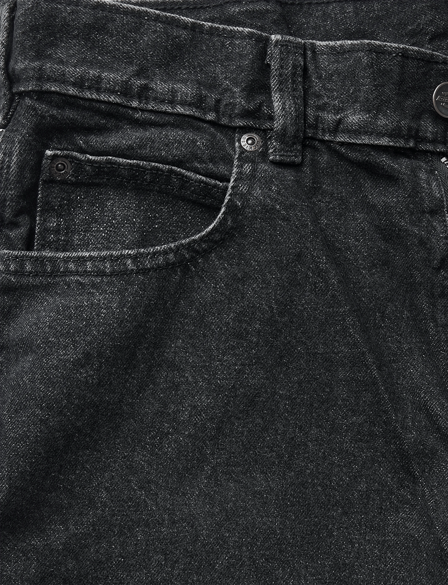Dickies - 958 BAGGY TAPERED WORK JEANS - tapered jeans - black wash faded - 2