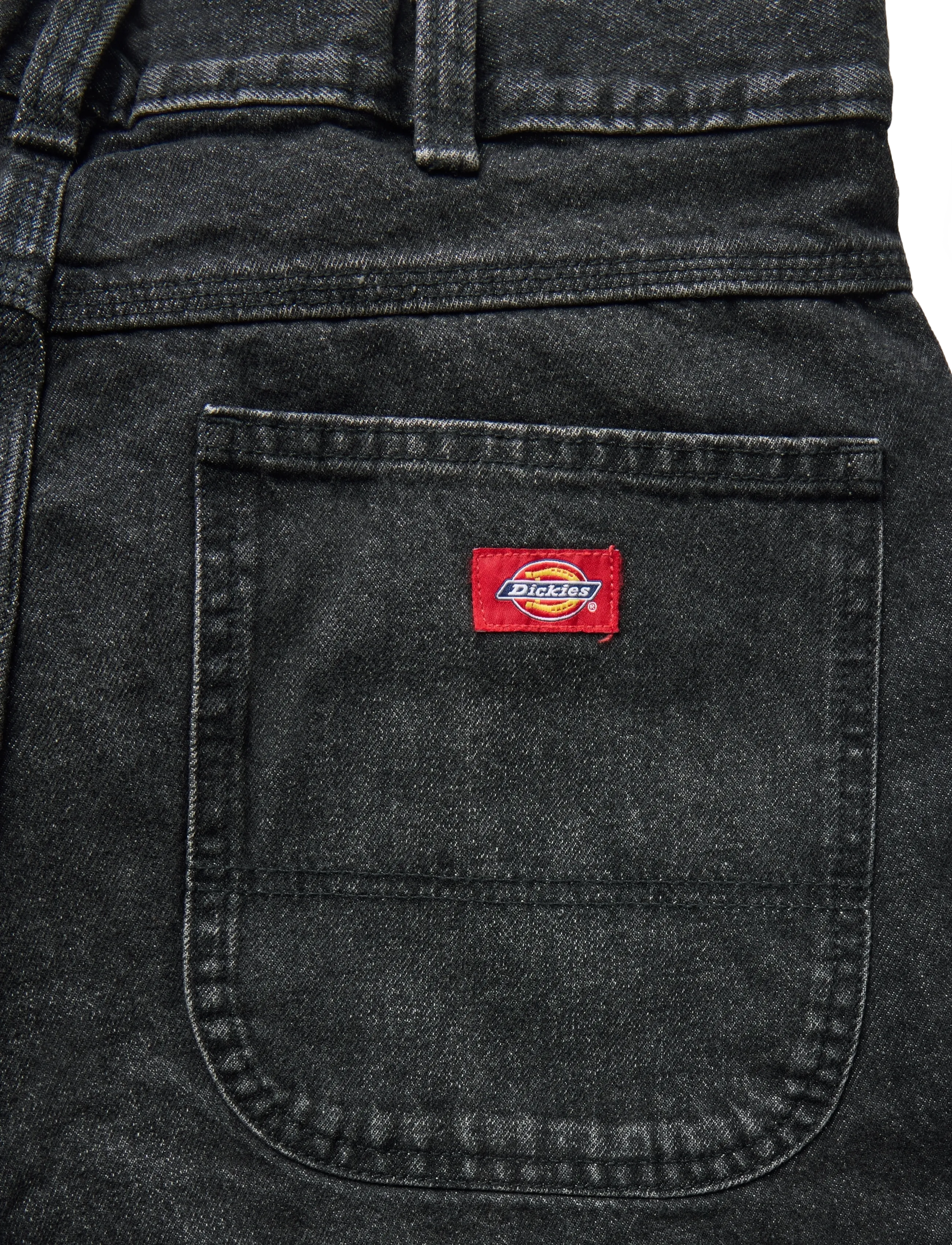 Dickies - 958 BAGGY TAPERED WORK JEANS - tapered jeans - black wash faded - 4