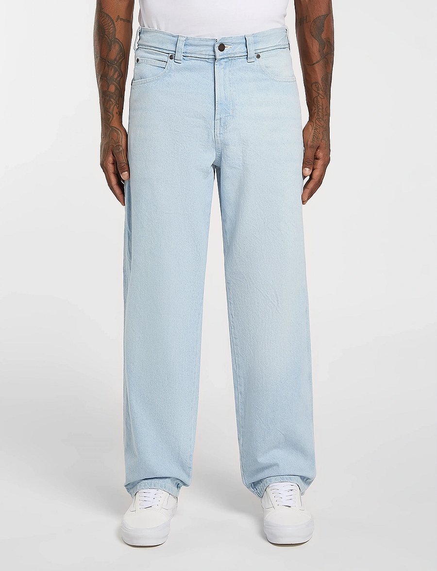 Dickies - 958 BAGGY TAPERED WORK JEANS - schmal zulaufende jeans - fog blue - 2