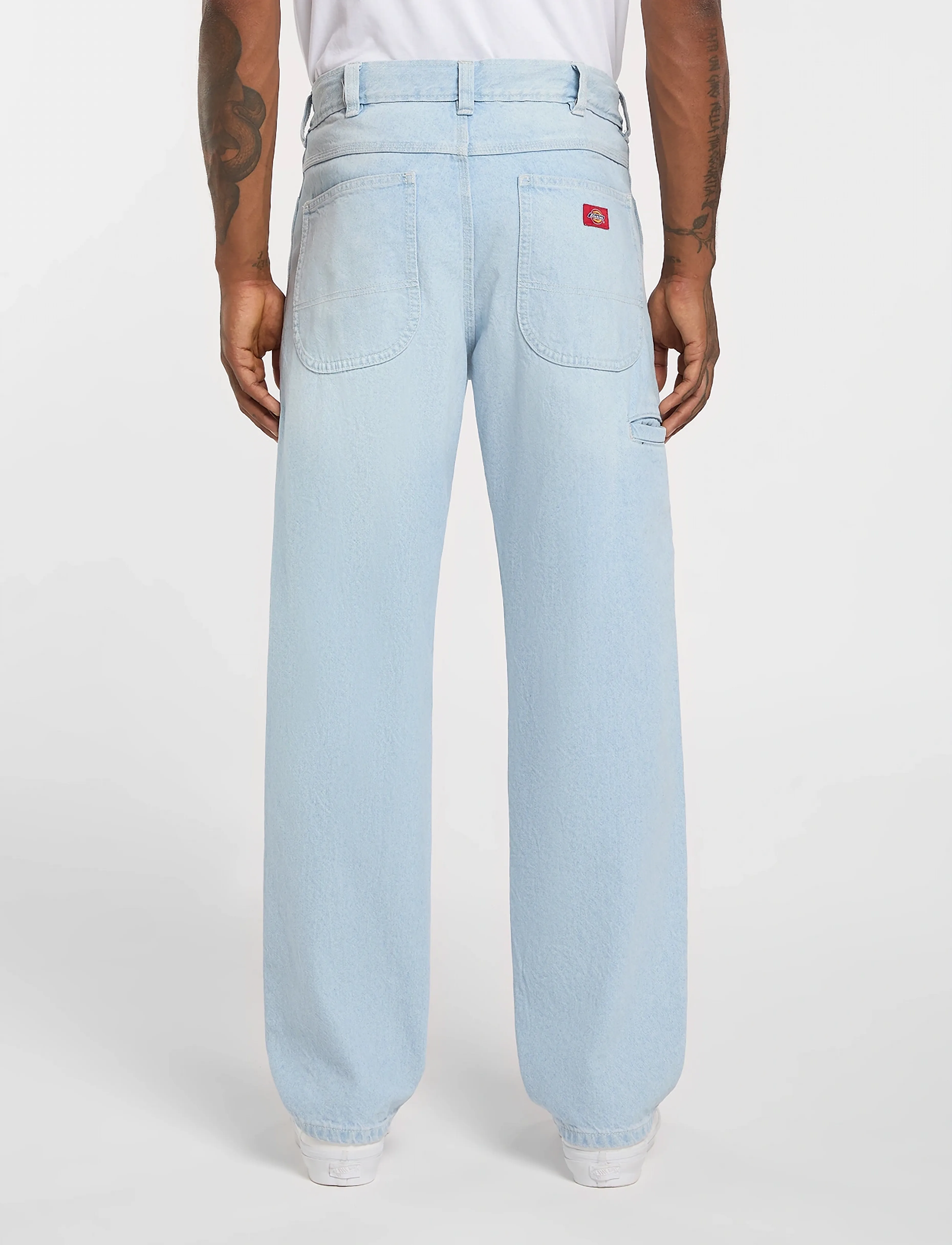 Dickies - 958 BAGGY TAPERED WORK JEAN - oddmjóar gallabuxur - fog blue - 3