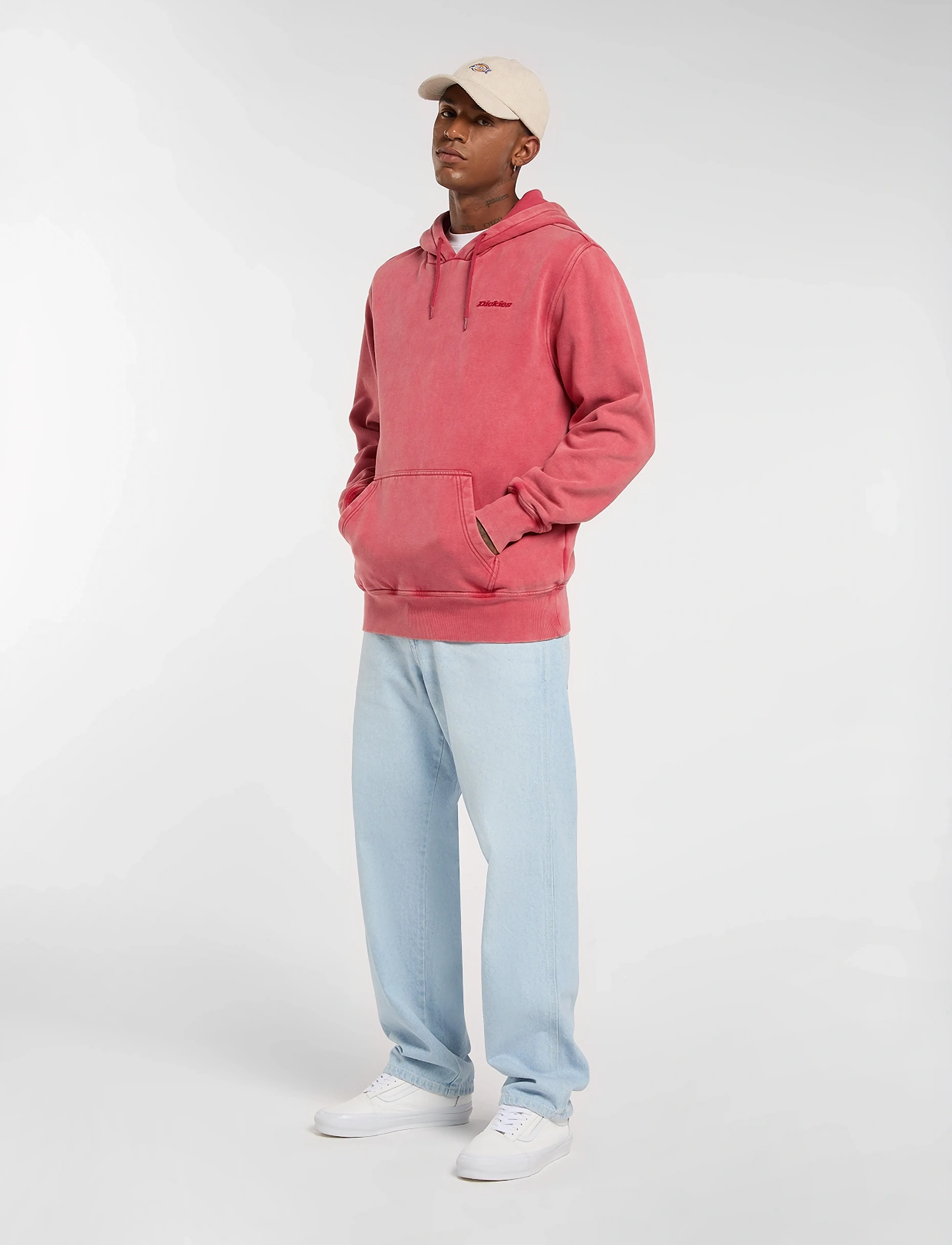 Dickies - 958 BAGGY TAPERED WORK JEAN - oddmjóar gallabuxur - fog blue - 4