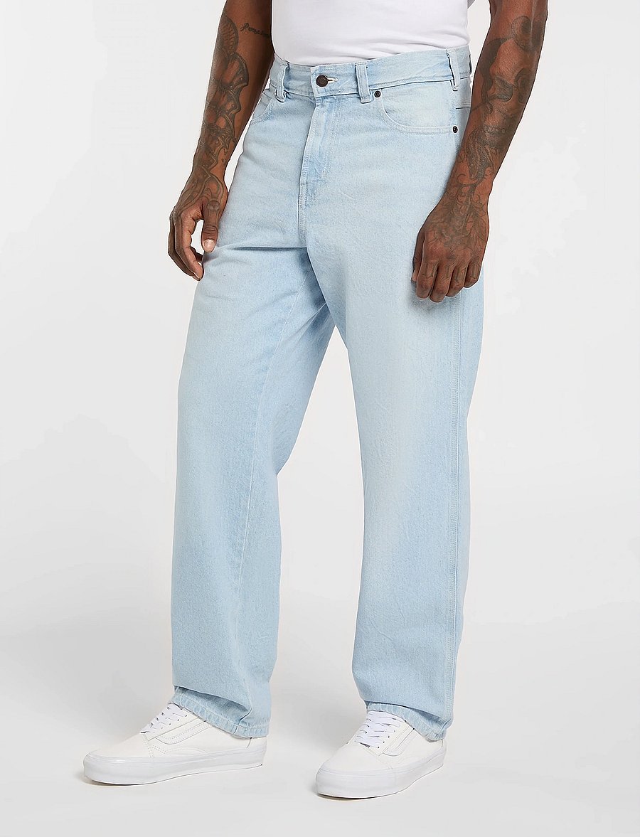 Dickies - 958 BAGGY TAPERED WORK JEANS - schmal zulaufende jeans - fog blue - 5