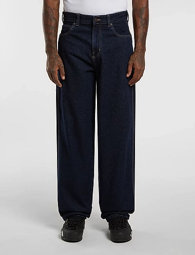 Dickies 958 BAGGY TAPERED WORK JEAN - Sašaurināti džinsi - RINSED / navy