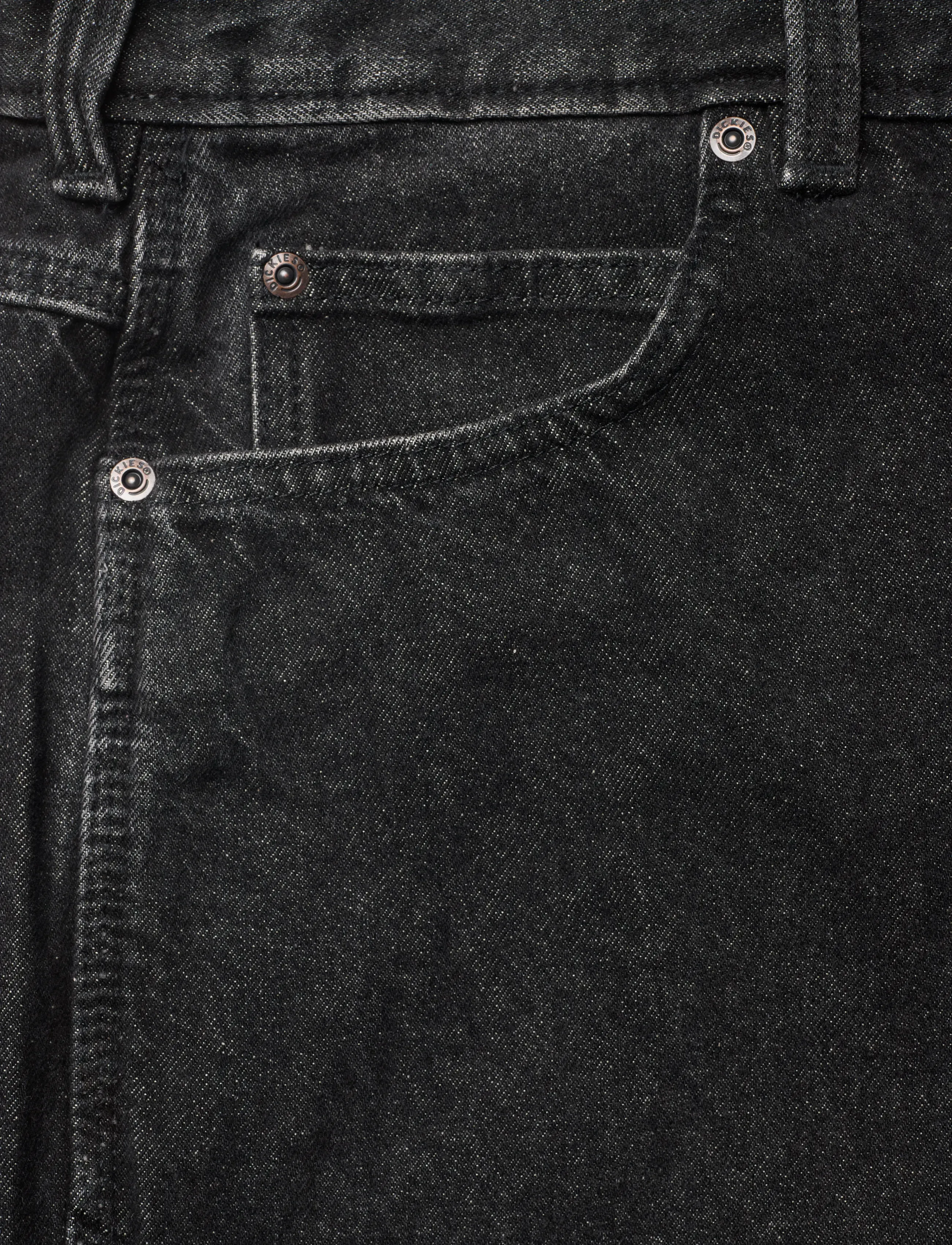 Dickies - 958 BAGGY TAPERED WORK JEANS - black wsh faded - 2