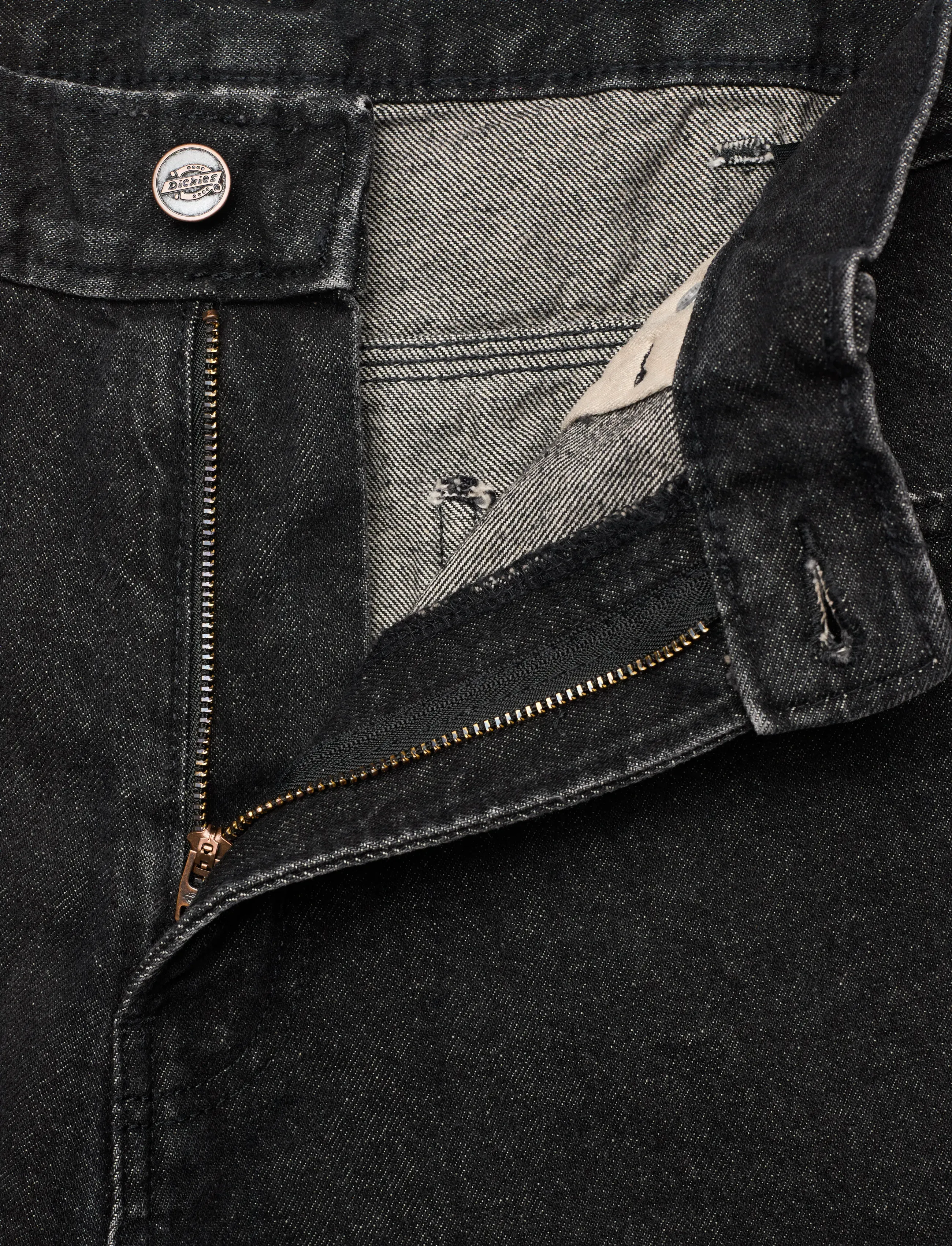 Dickies - 958 BAGGY TAPERED WORK JEANS - black wsh faded - 3