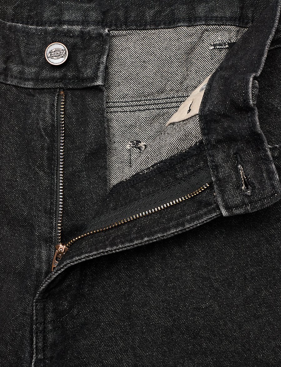 Dickies - 958 BAGGY TAPERED WORK JEANS - schmal zulaufende jeans - black wsh faded - 3