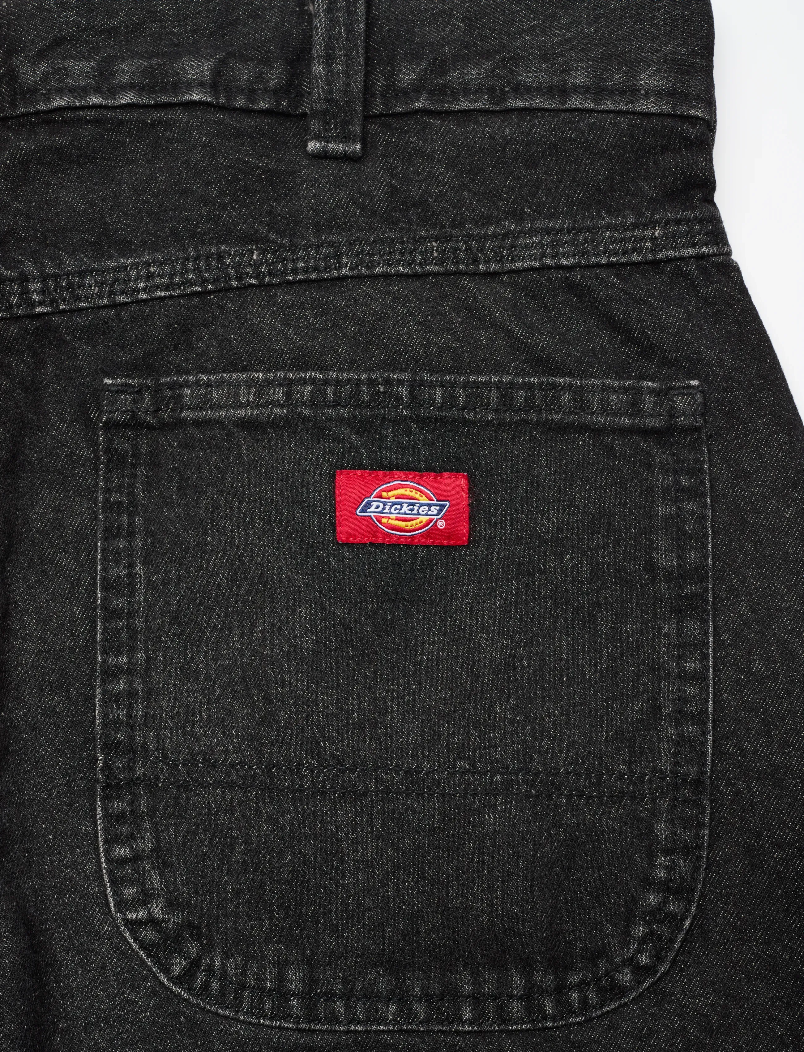 Dickies - 958 BAGGY TAPERED WORK JEANS - black wsh faded - 4