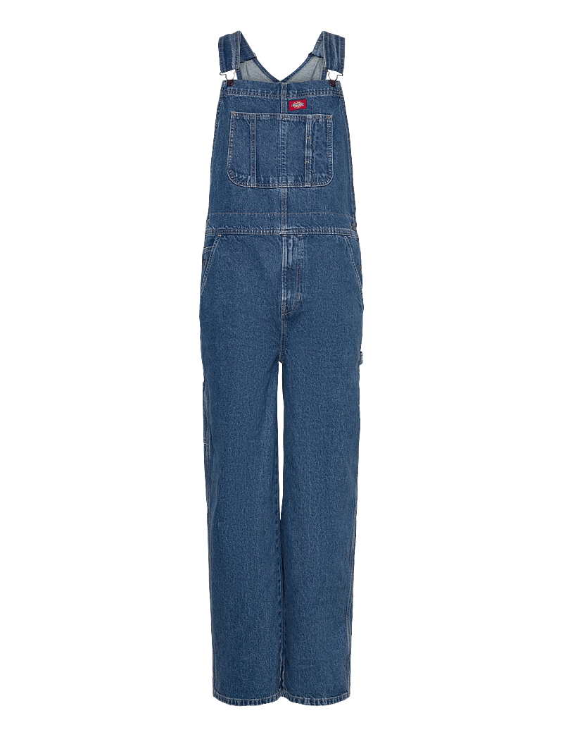 Dickies - LOOSE DENIM BIB - loose jeans - classic blue - 1