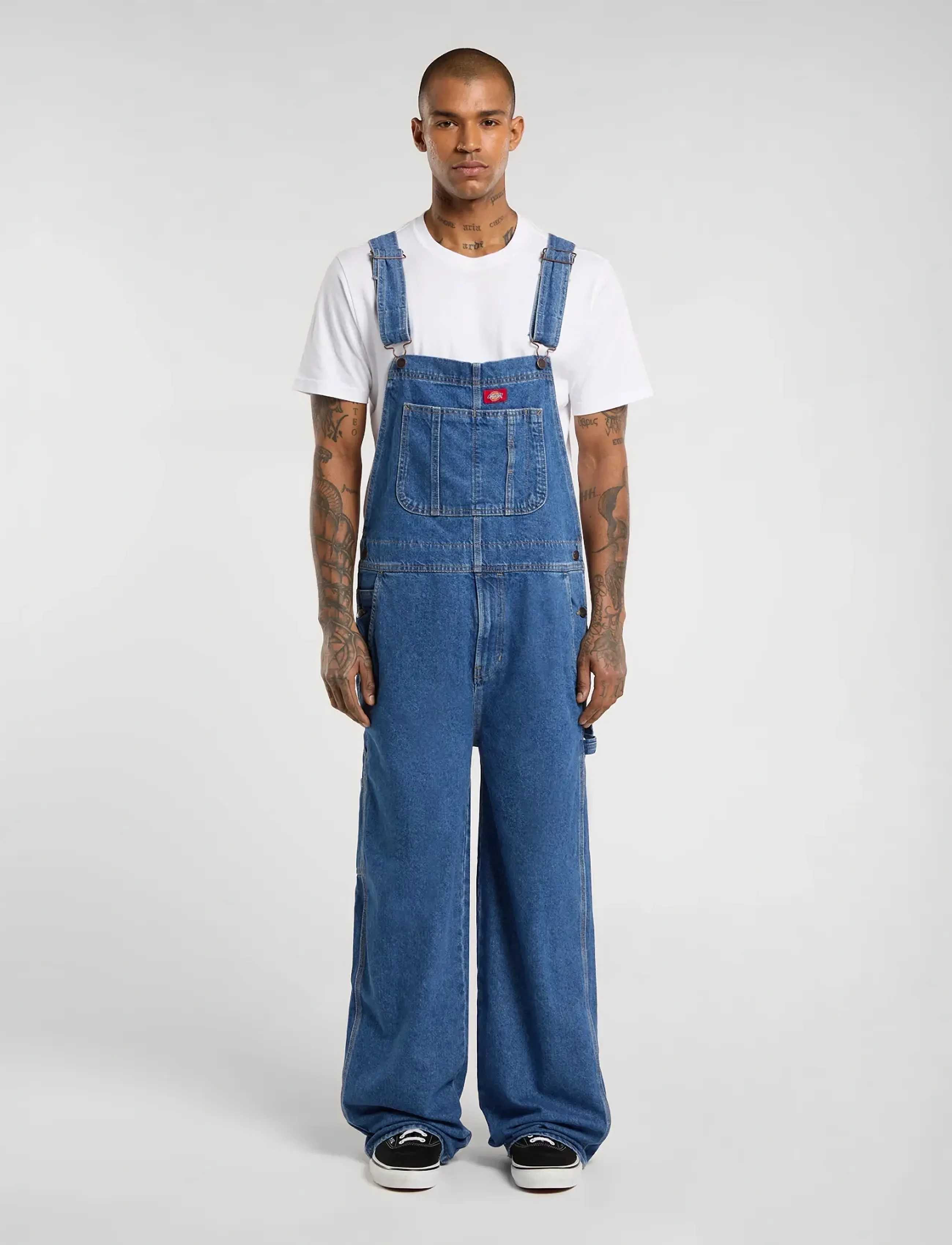 Dickies LOOSE DENIM BIB - Loose jeans - CLASSIC BLUE / blue