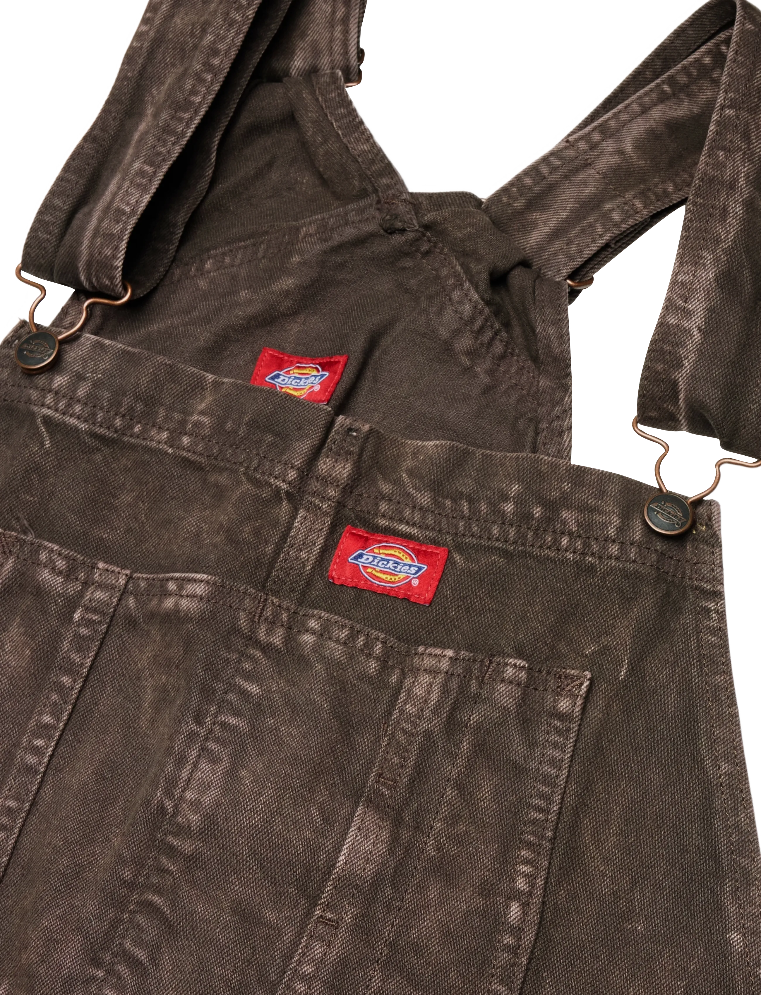 Dickies - DICKIES CLASSIC DENIM BIB - weite jeans - dark brown - 2