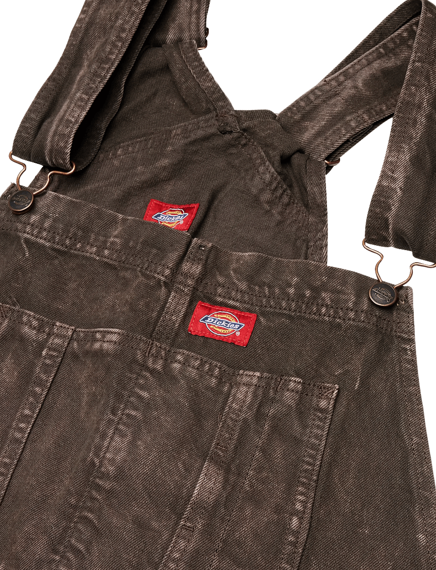 Dickies - DICKIES CLASSIC DENIM BIB - weite jeans - dark brown - 2