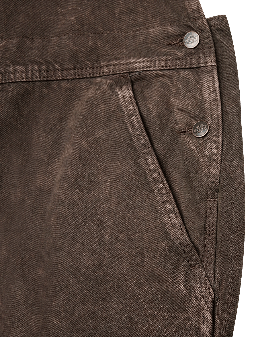 Dickies - DICKIES CLASSIC DENIM BIB - weite jeans - dark brown - 3