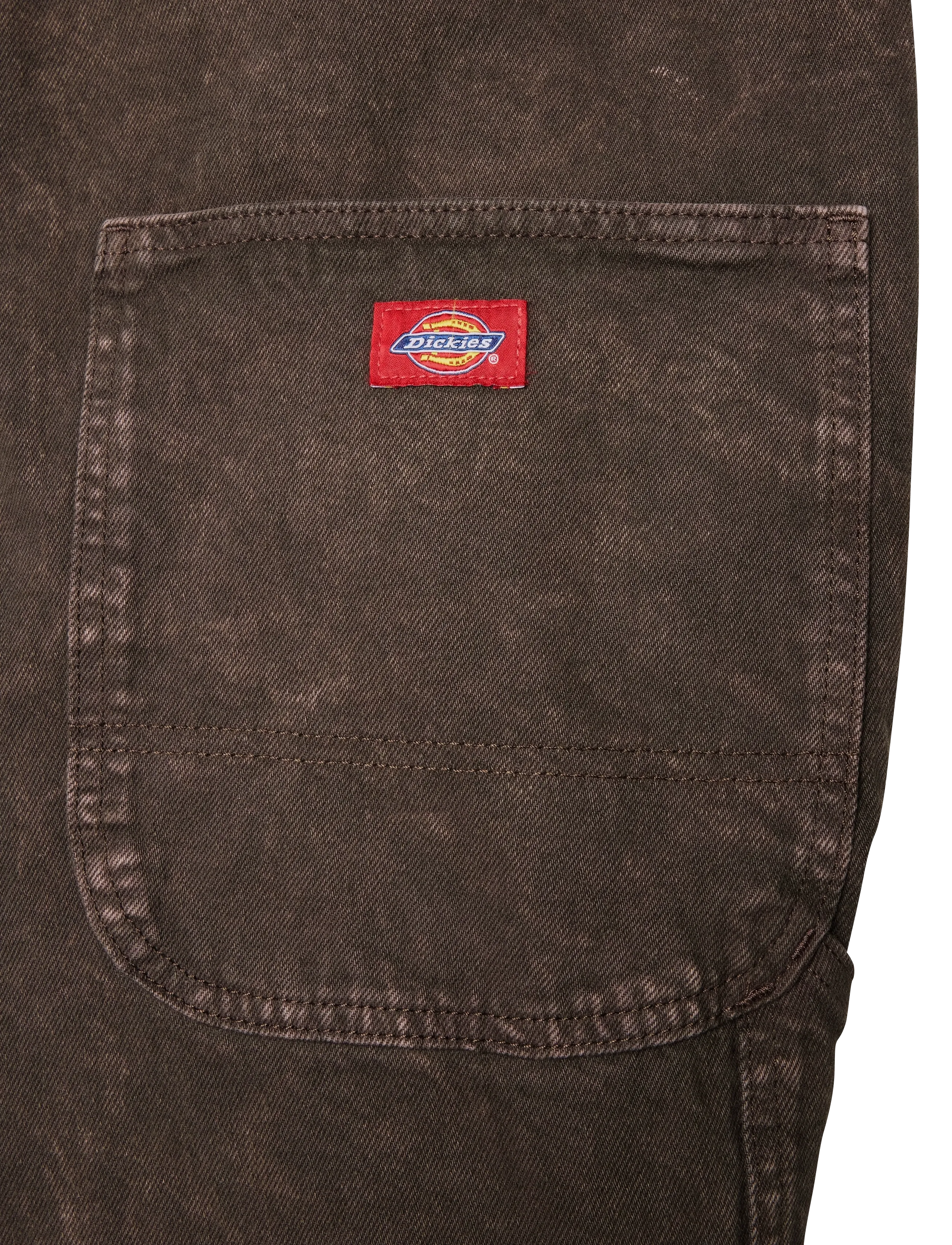 Dickies - DICKIES CLASSIC DENIM BIB - weite jeans - dark brown - 4