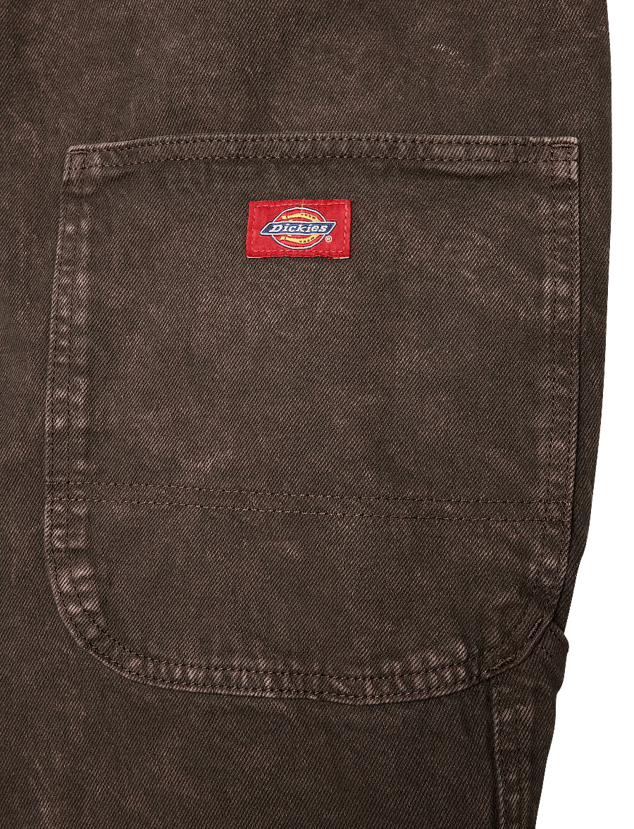 Dickies - DICKIES CLASSIC DENIM BIB - weite jeans - dark brown - 4
