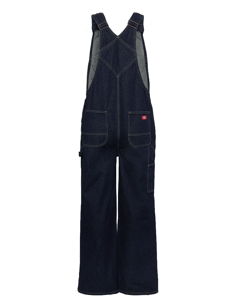 Dickies - LOOSE DENIM BIB - loose jeans - rinsed - 2