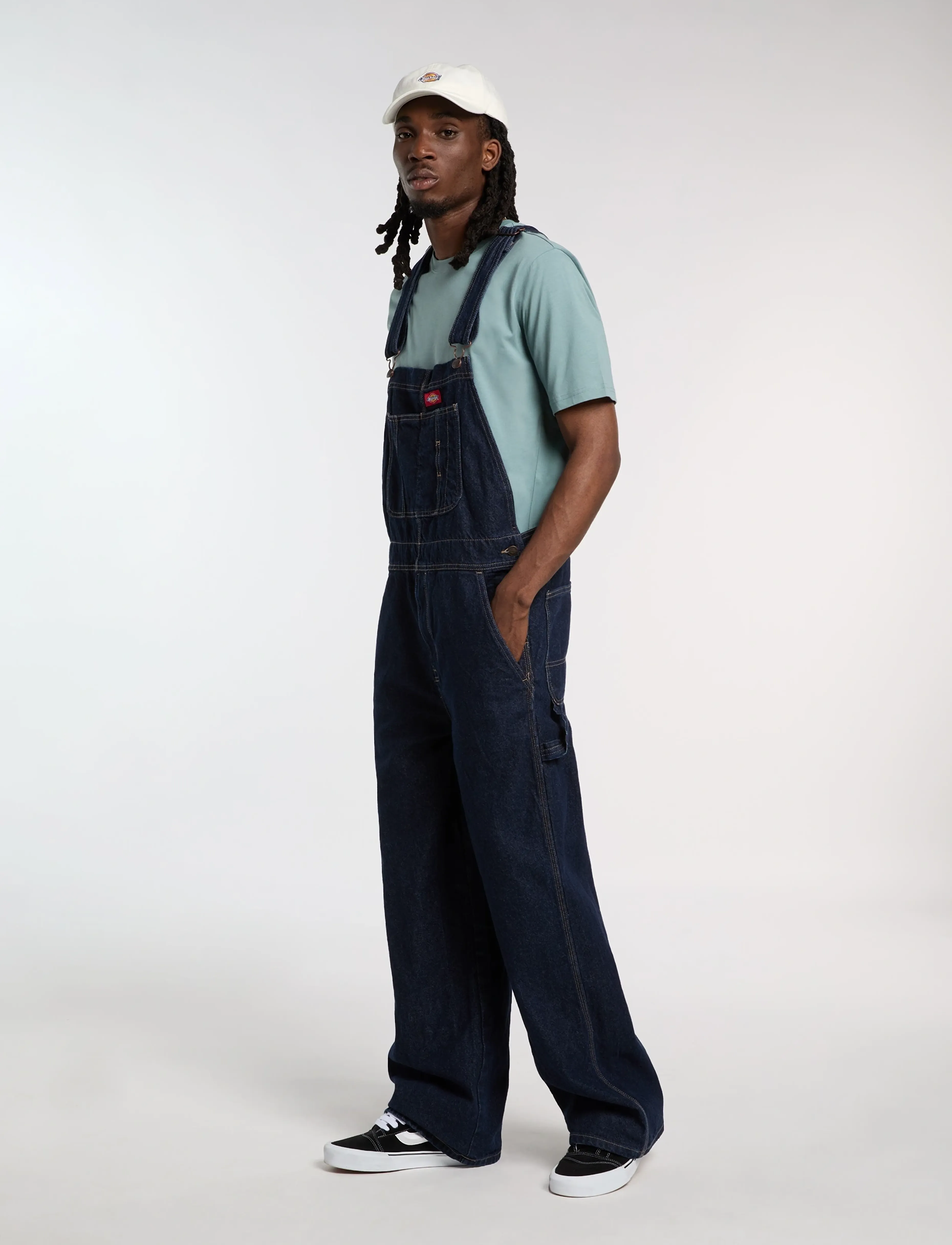 Dickies - DICKIES CLASSIC DENIM BIB - loose jeans - rinsed - 3