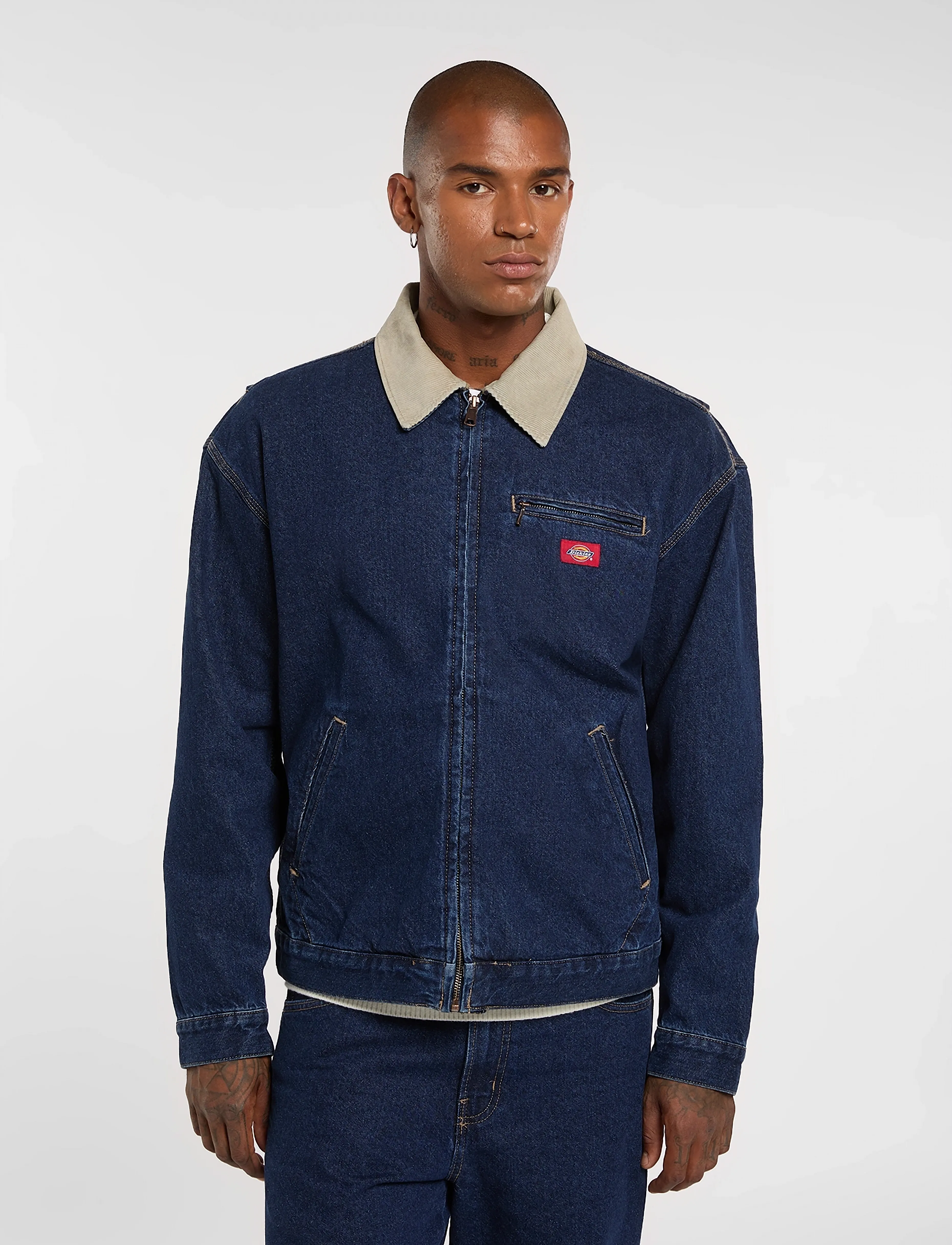 Dickies Denim Painter Jacket, XXL, Navy, Overdele > Overtrøjer, Herre