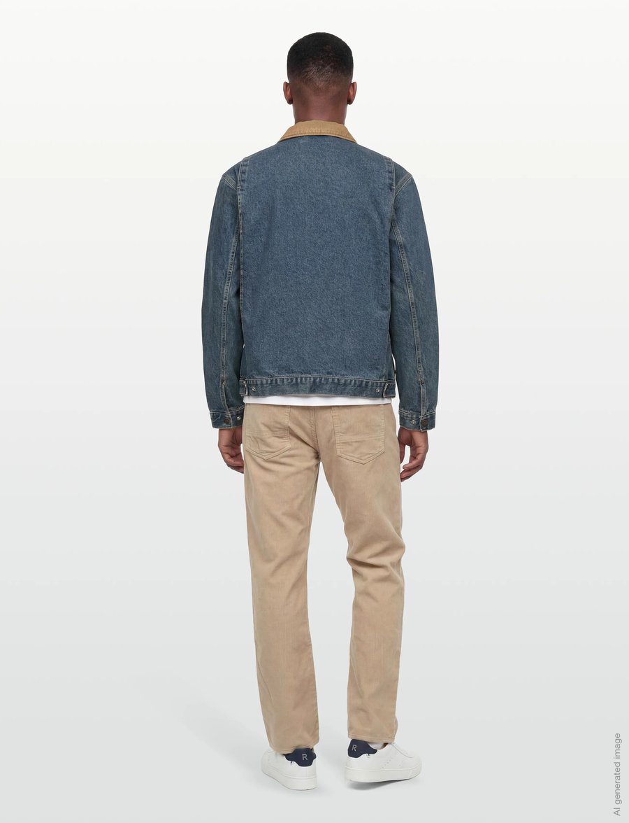 Dickies - DENIM PAINTER JACKET - overshirts - khaki tinted blue - 4