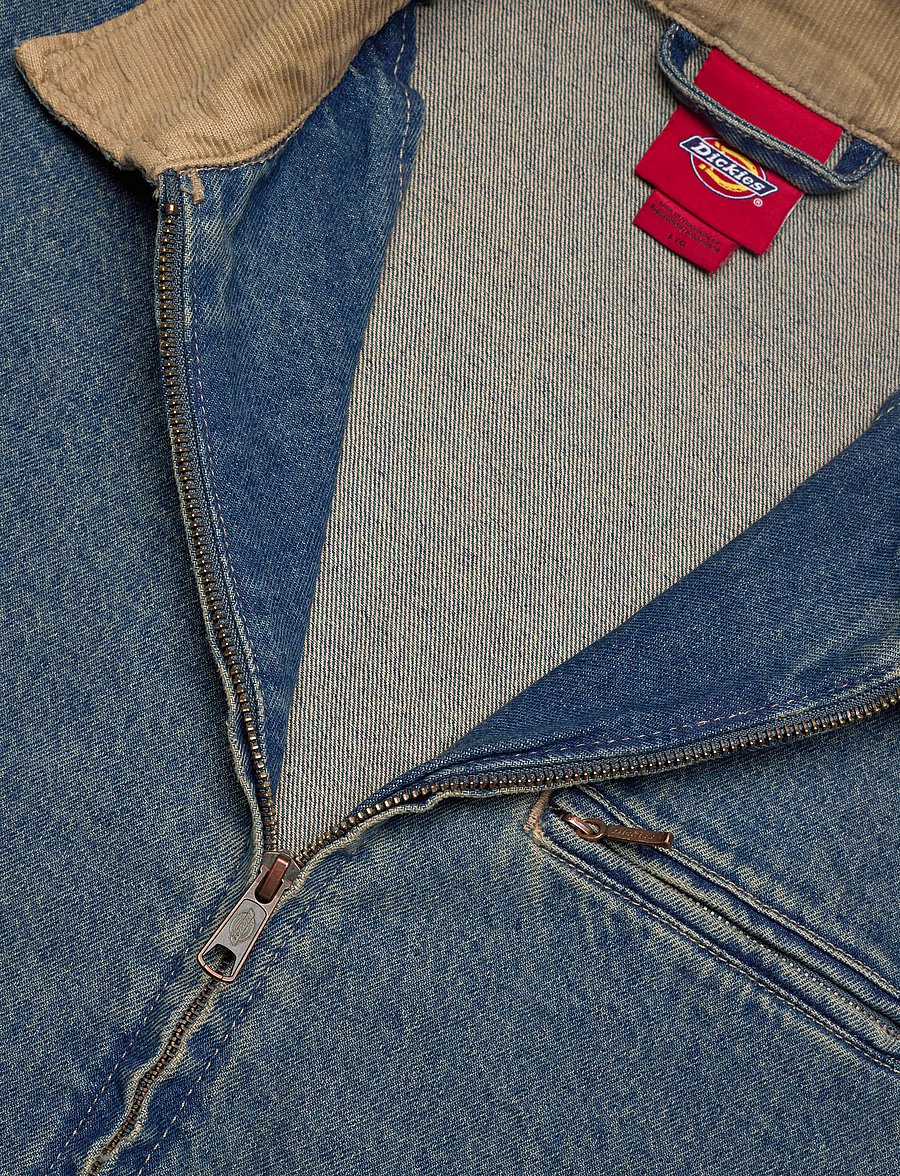 Dickies - DENIM PAINTER JACKET - overshirts - khaki tinted blue - 5