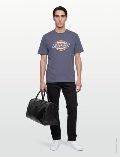 Dickies DICKIES ICON SS TEE - Short-sleeved t-shirts - RETRO INDIGO / blue