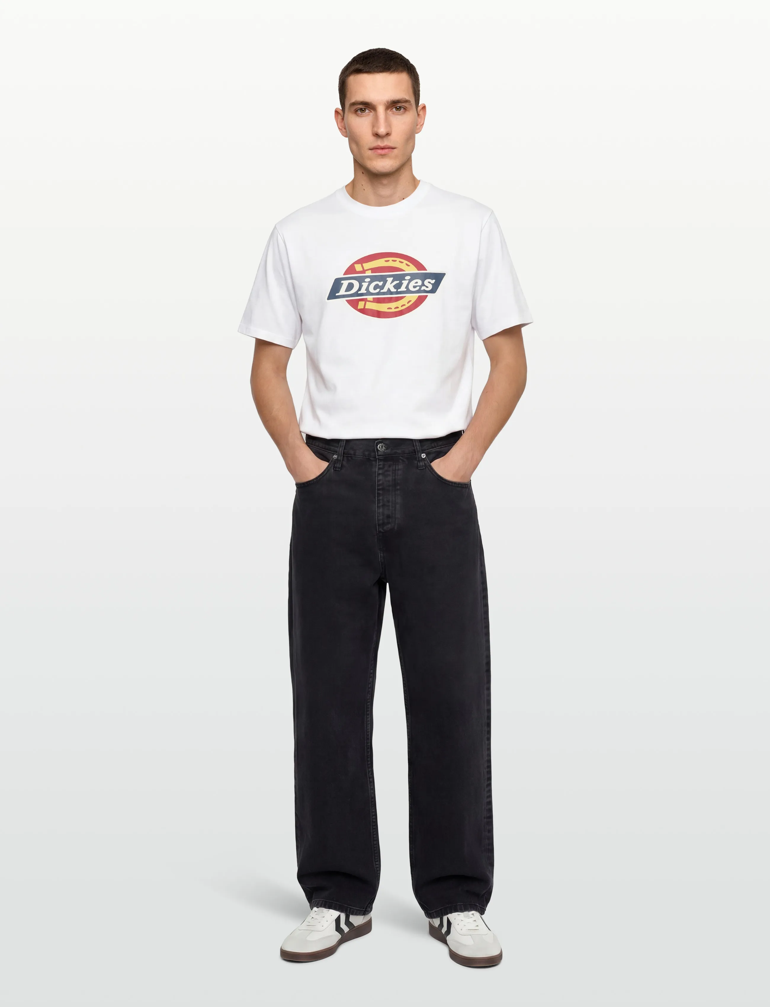 Dickies Dickies Icon Ss Tee, M, White, T-Shirts > Kortærmede, Herre