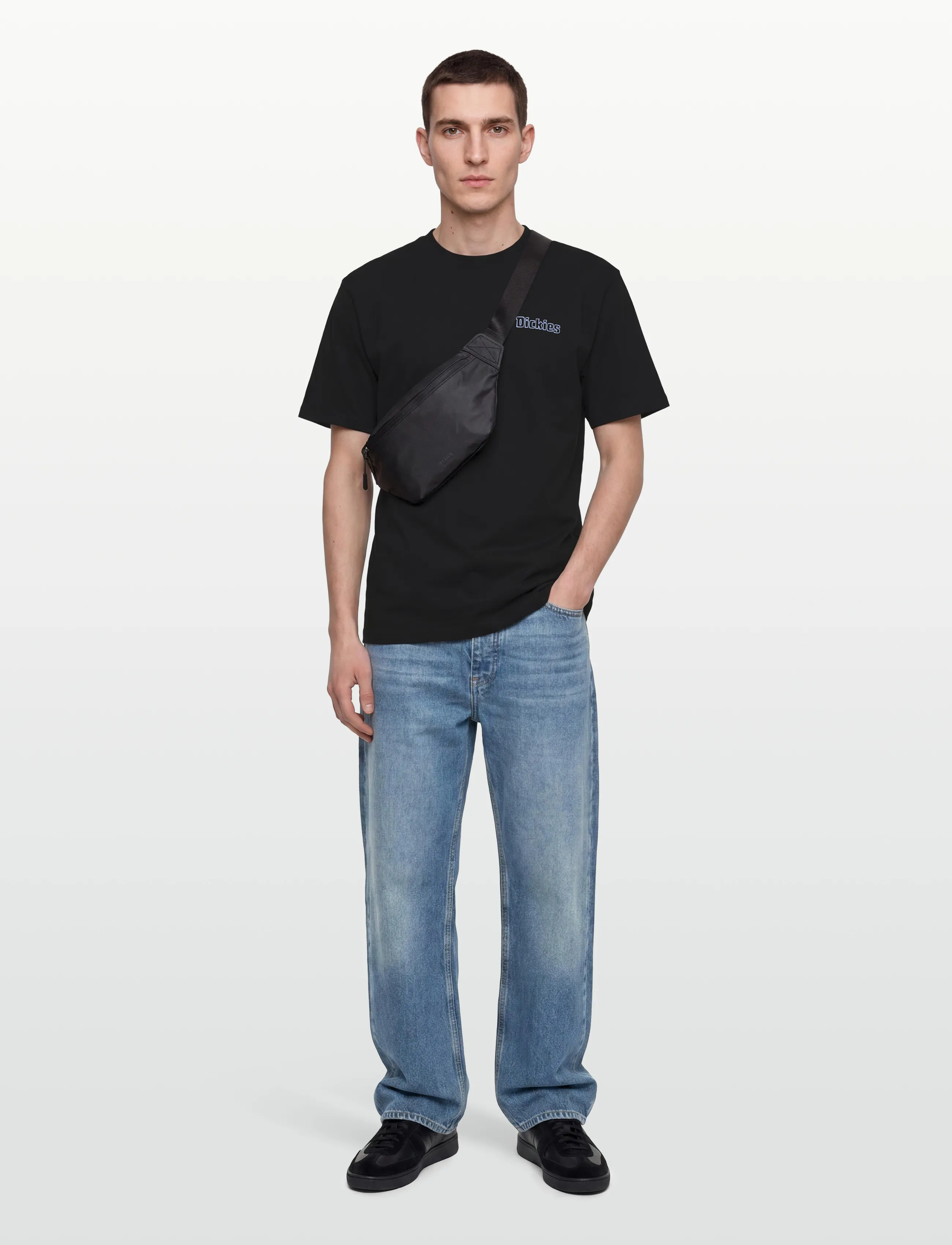 Dickies Fairlawn Ss Tee, XXL, T-shirts, Schwarz - Short-sleeved, Männerswear