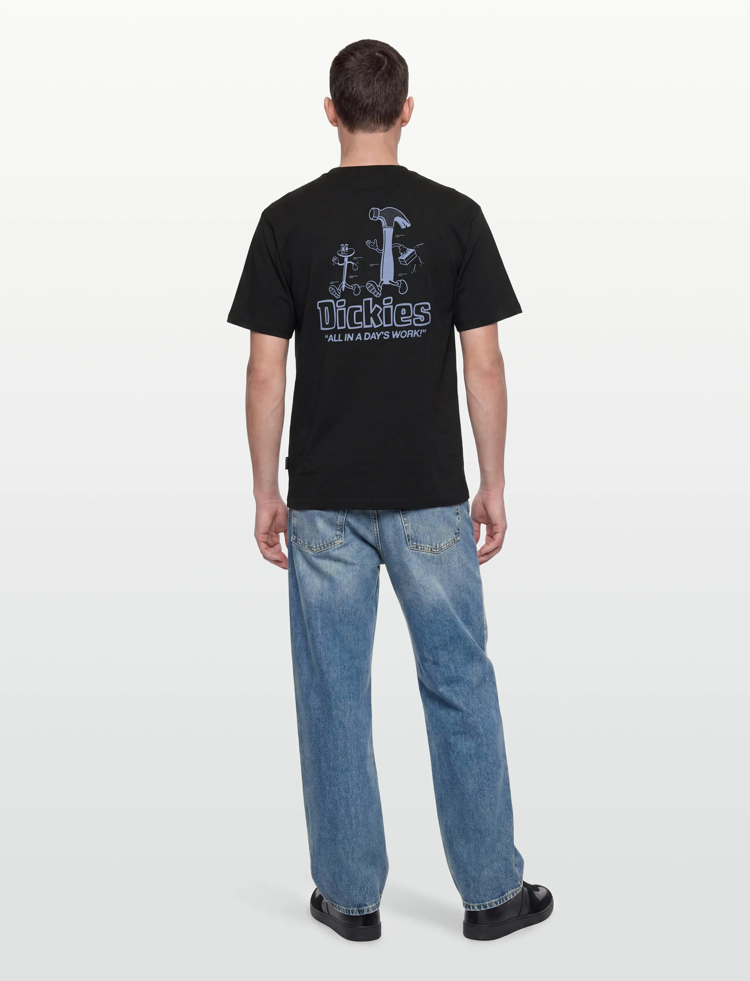 Dickies - FAIRLAWN SS TEE - short-sleeved t-shirts - black - 4