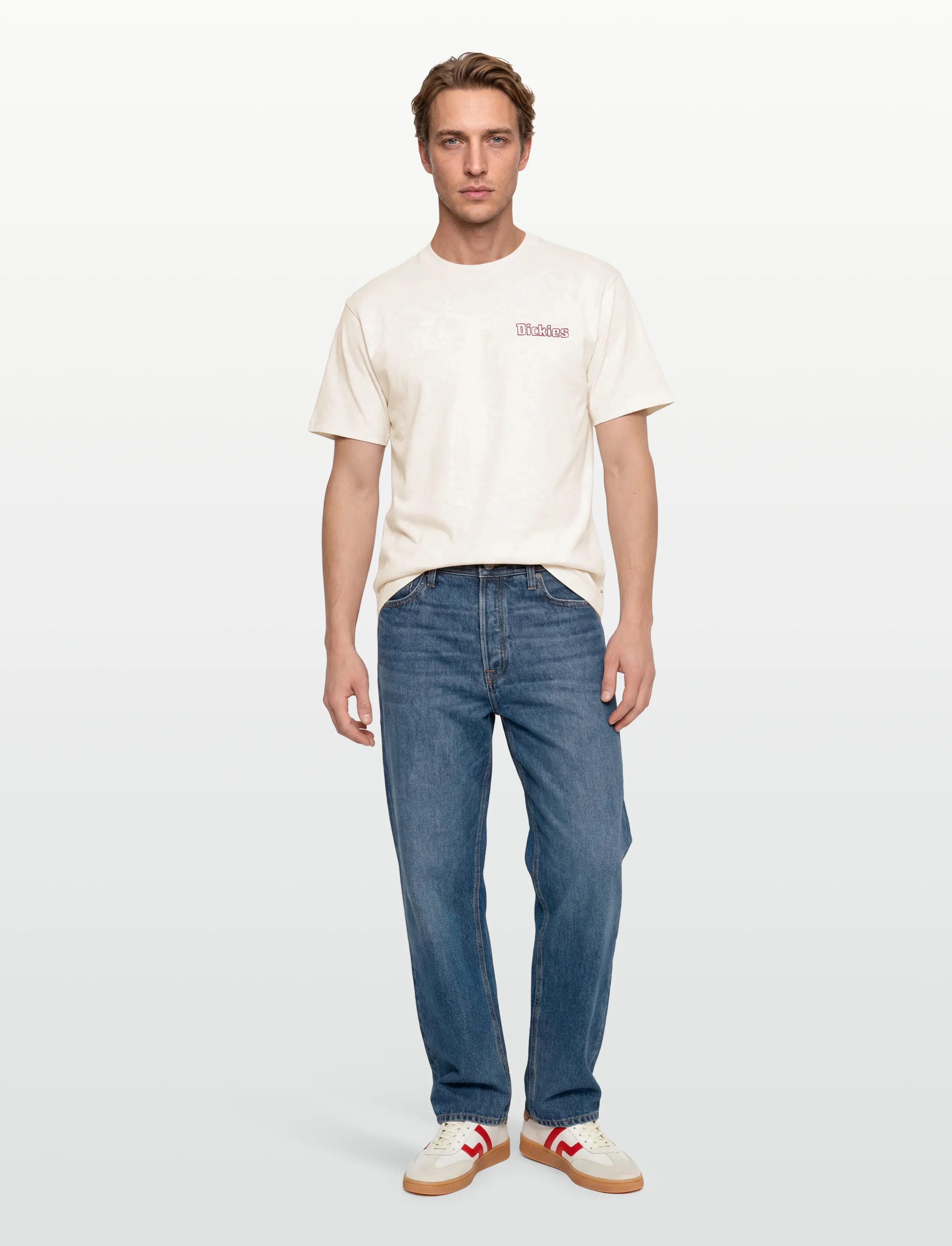 Dickies FAIRLAWN SS TEE - T-paidat - EGRET / cream