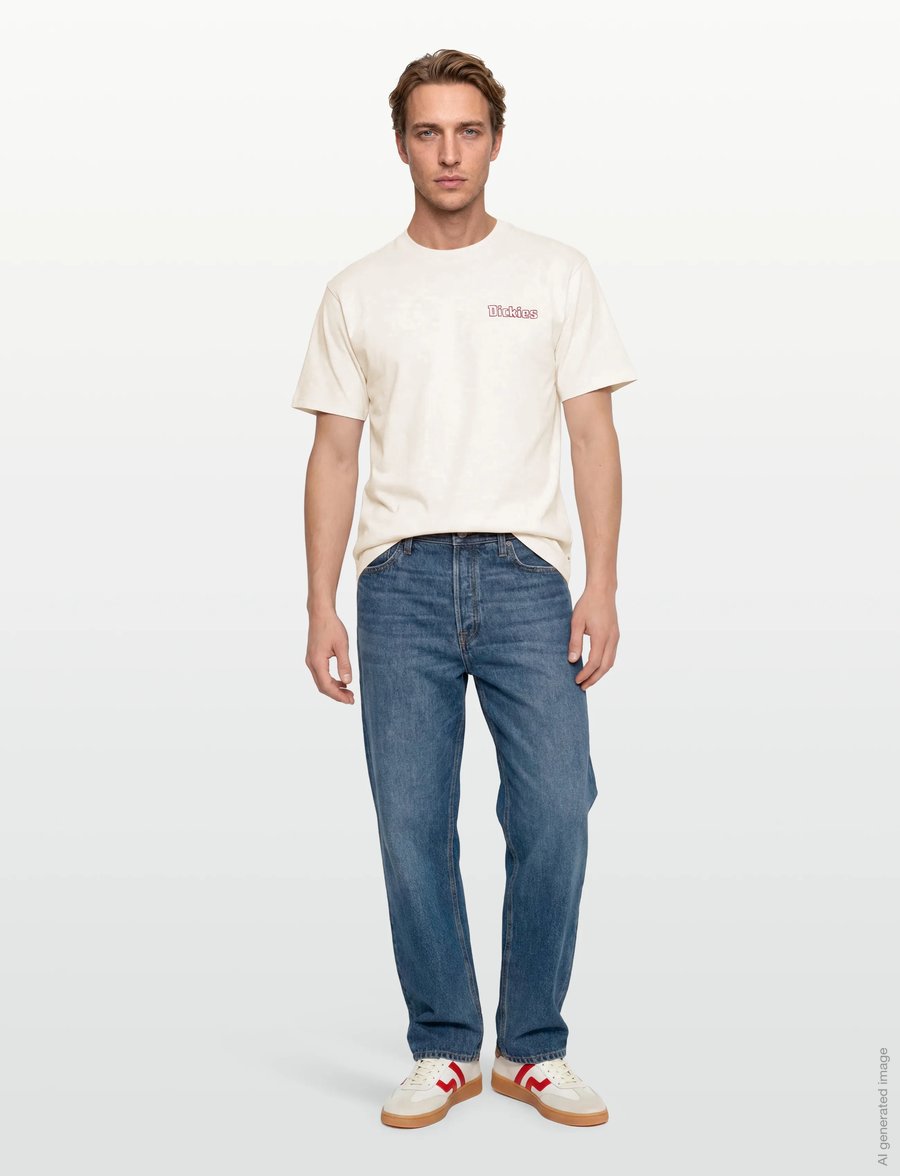 Dickies - FAIRLAWN SS TEE - kurzärmelig - egret - 0