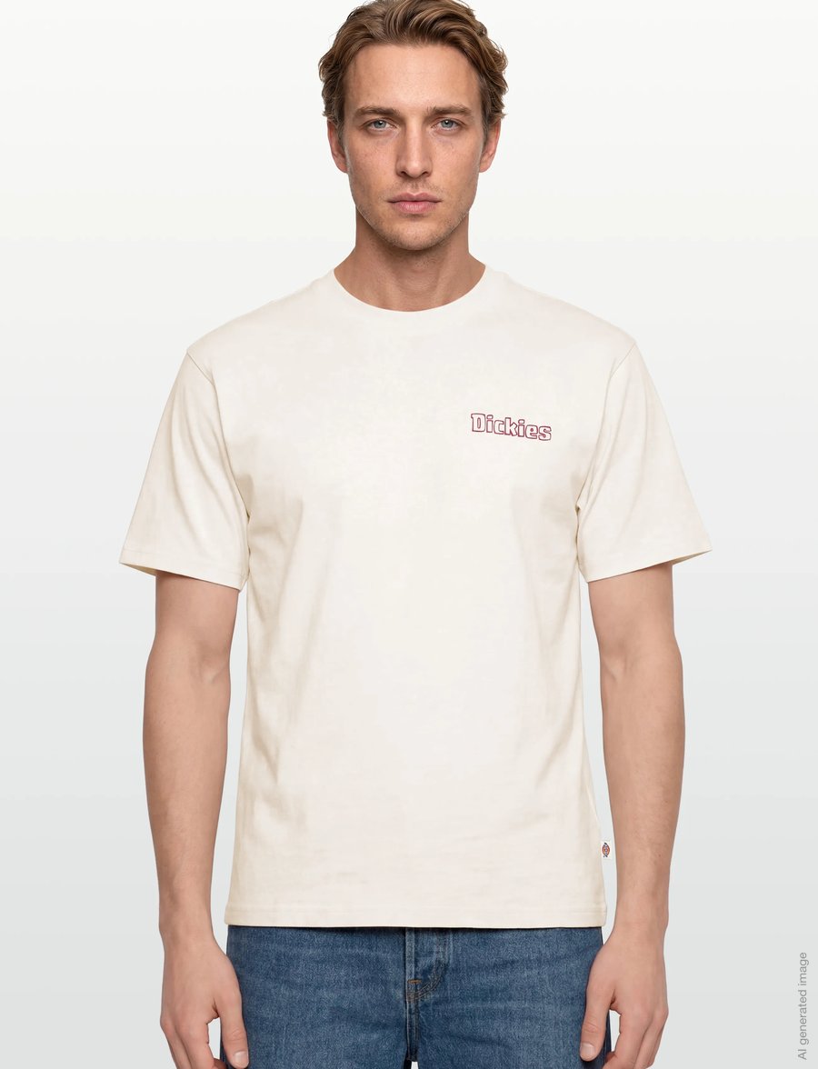 Dickies - FAIRLAWN SS TEE - kurzärmelig - egret - 3