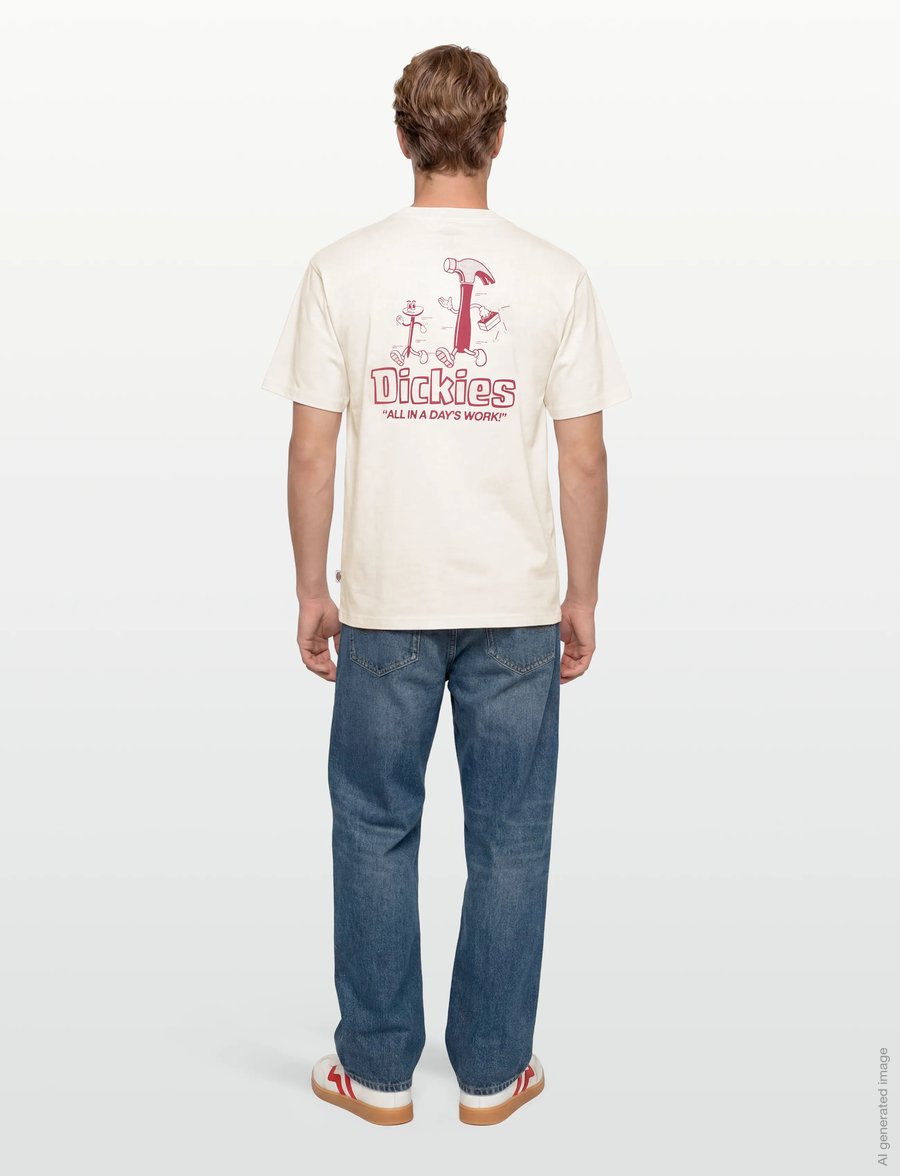 Dickies - FAIRLAWN SS TEE - kurzärmelig - egret - 4