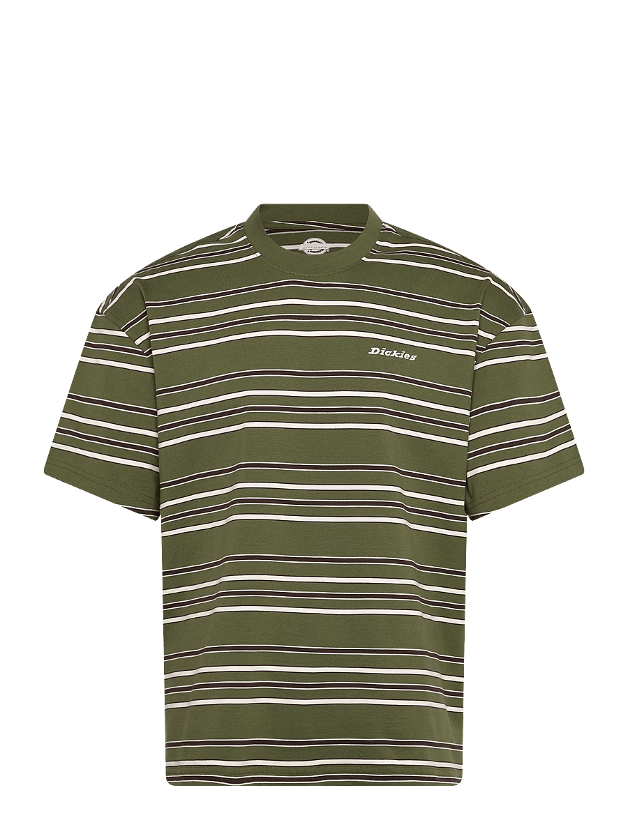 Dickies - EAST LIBERTY STRIPE SS TEE - marškinėliai trumpomis rankovėmis - cypress - 1