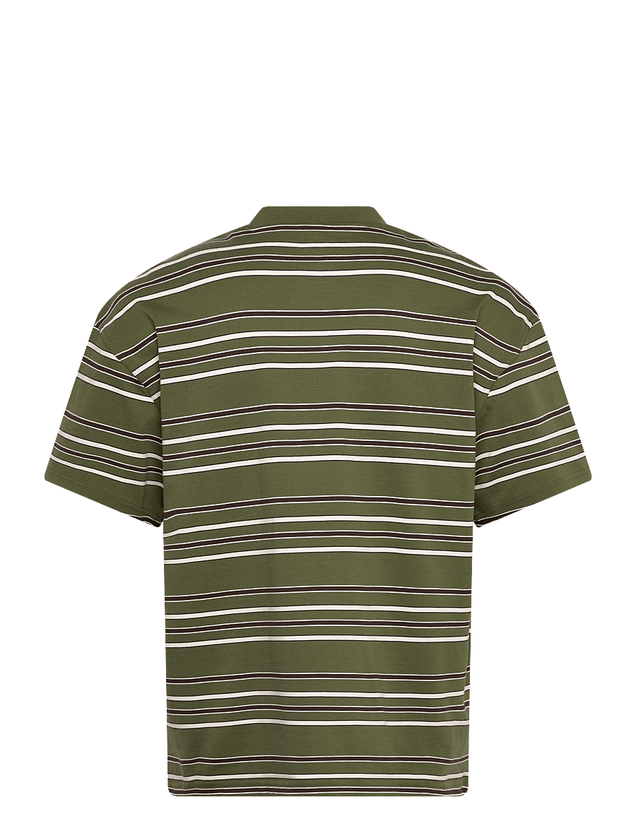 Dickies - EAST LIBERTY STRIPE SS TEE - marškinėliai trumpomis rankovėmis - cypress - 2