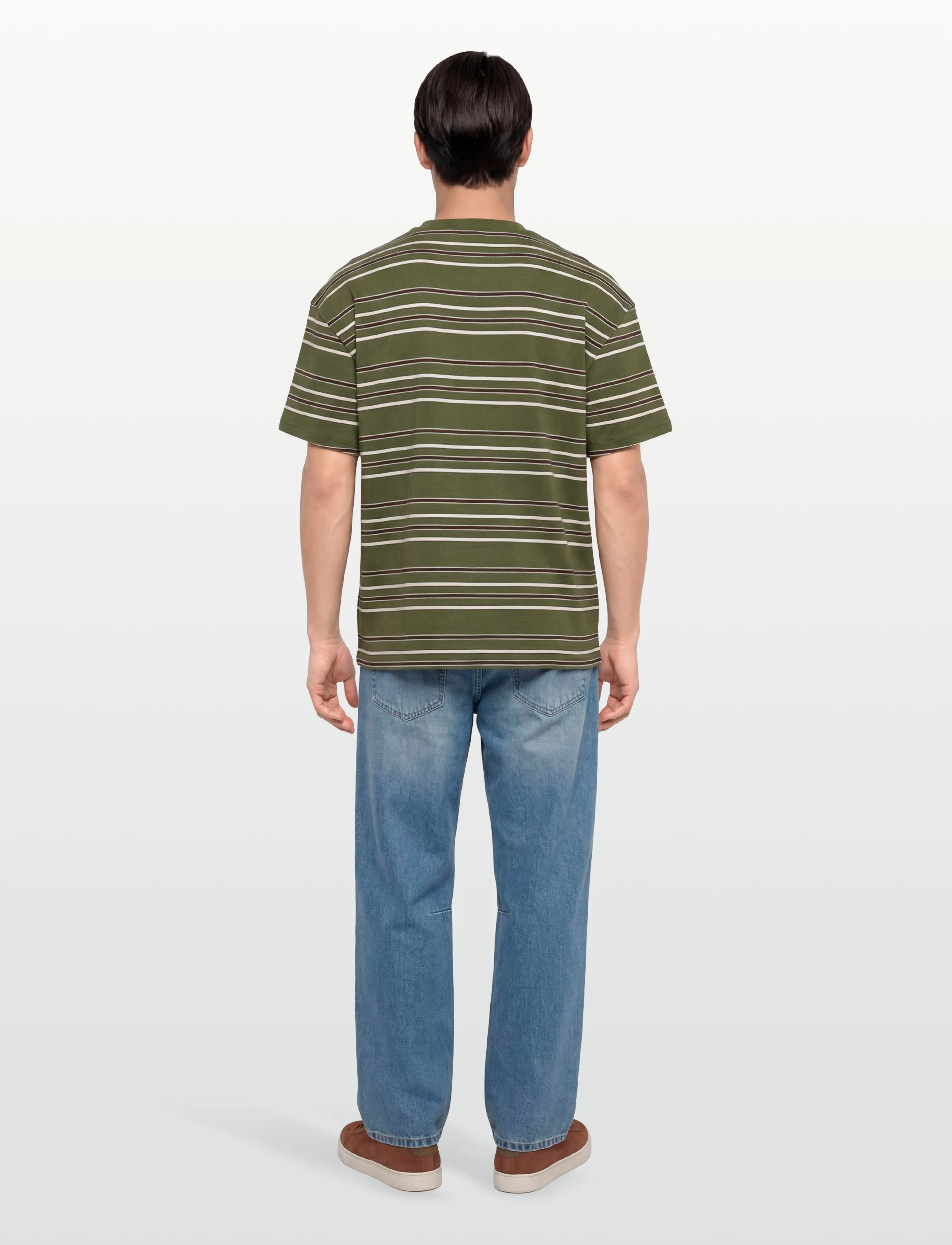 Dickies - EAST LIBERTY STRIPE SS TEE - laveste priser - cypress - 4