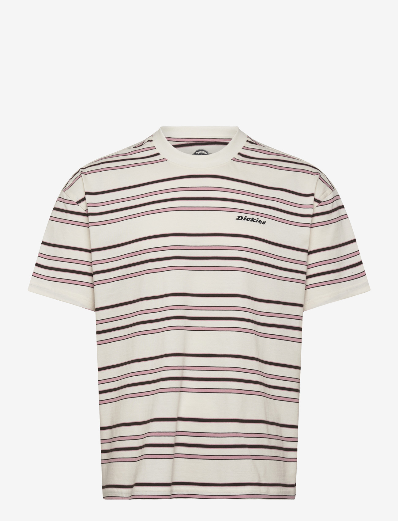 Dickies - EAST LIBERTY STRIPE TEE - lühikeste varrukatega t-särgid - egret - 0