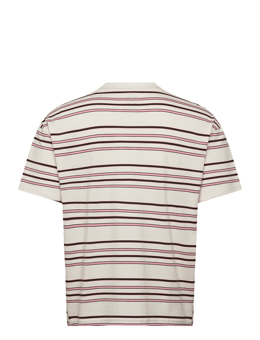 Dickies - EAST LIBERTY STRIPE SS TEE - kurzärmelige t-shirts - egret - 2