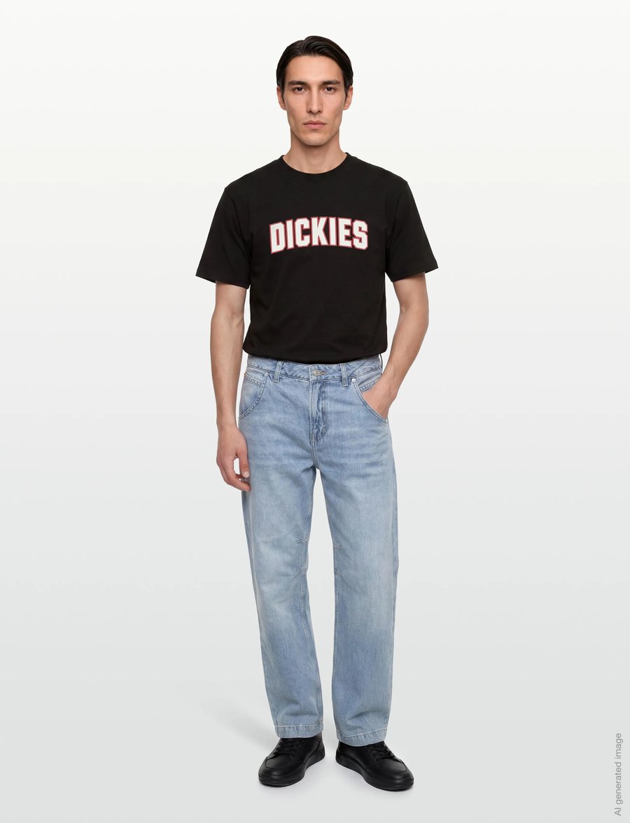 Dickies - AITKIN SS TEE - kurzärmelig - black - 0