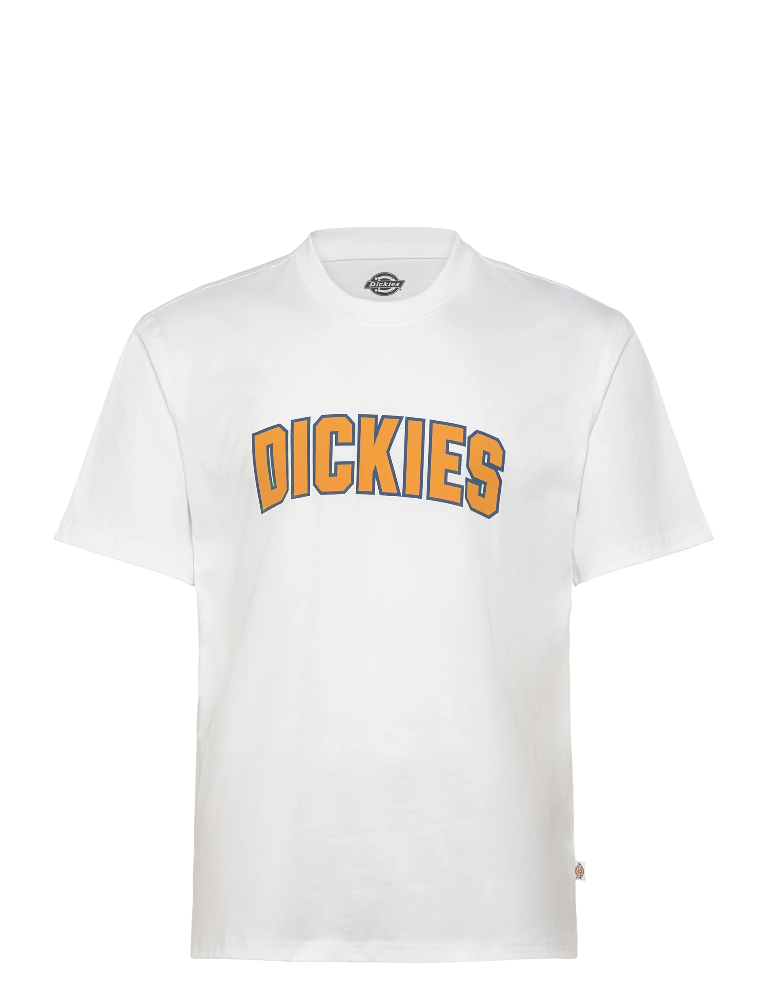 Dickies AITKIN SS TEE - Riided - WHITE / white