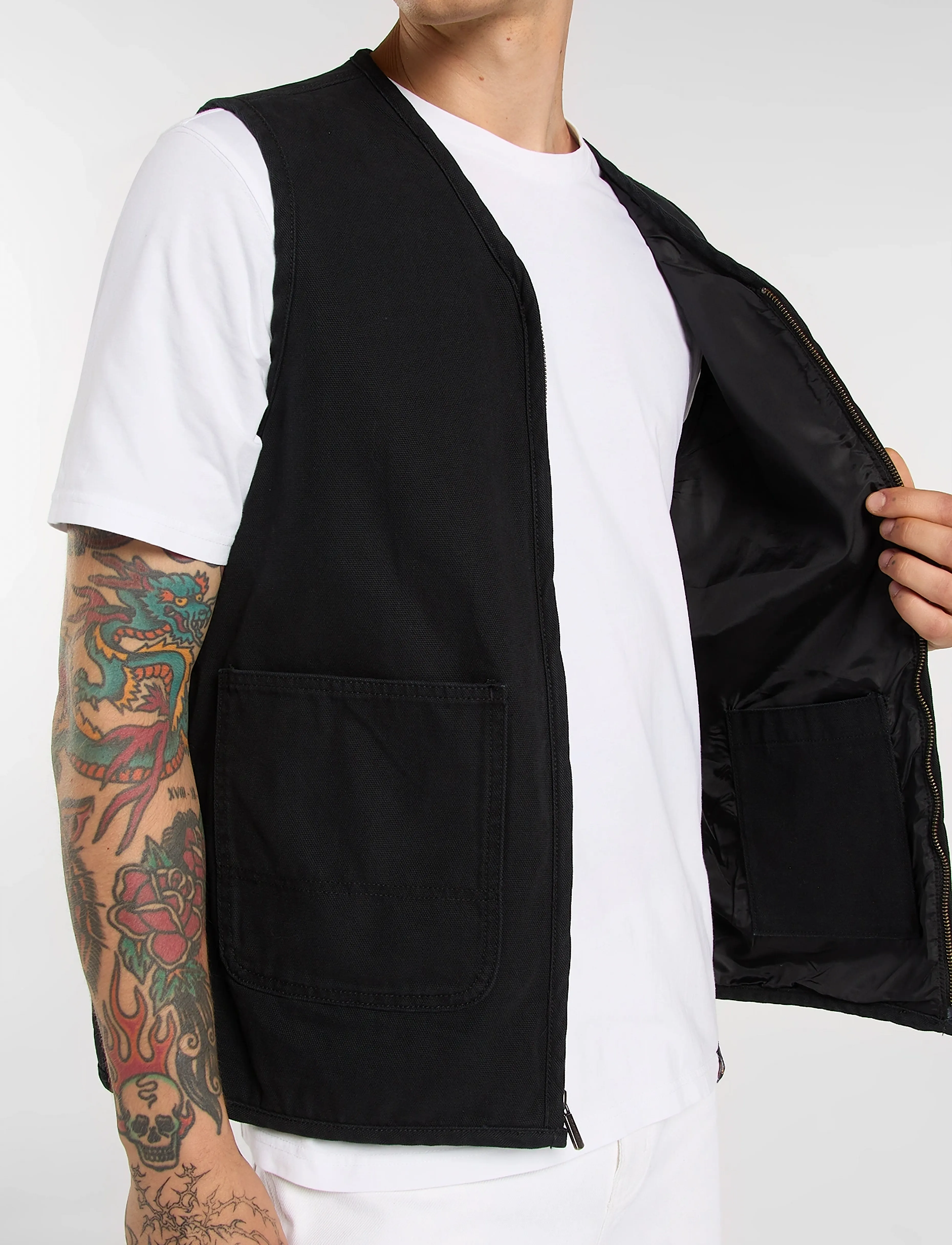 Dickies - CANVAS SUMMER VEST - liemenės - black - 5