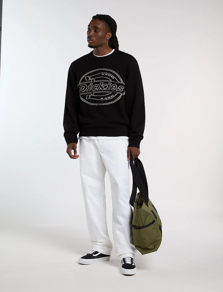 Dickies - UNION JACQUARD SWEATER - rundhalsad - black - 0