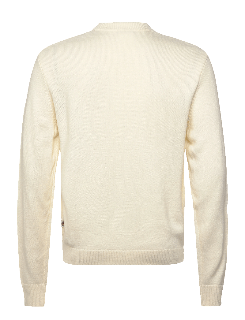 Dickies - UNION JACQUARD SWEATER - Ümmarguse kaelusega kudumid - egret - 2